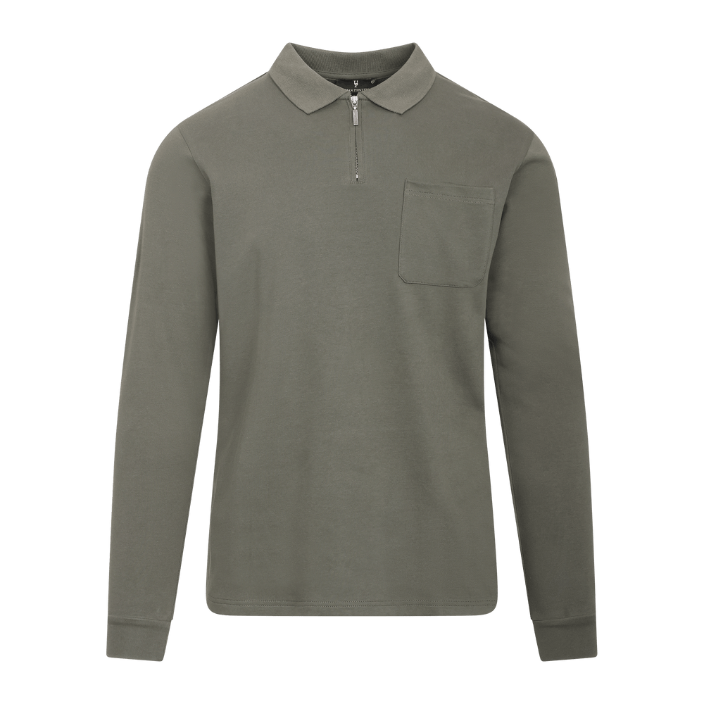 Urban Pioneers Male Denis LS Pique PIQUE FOREST NIGHT