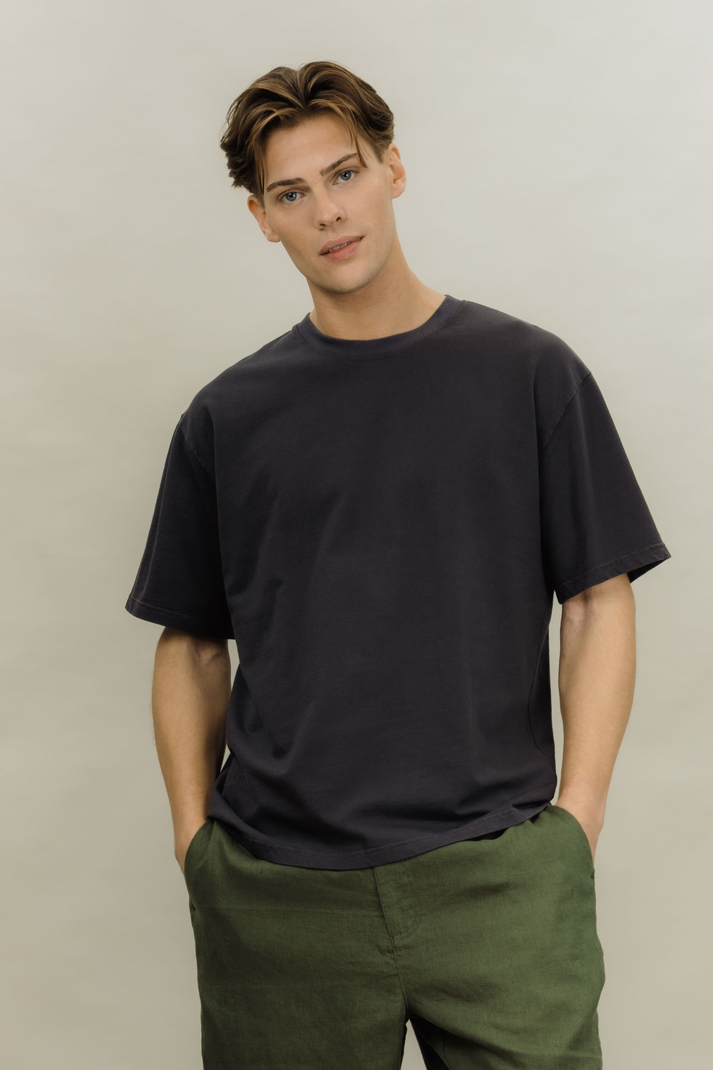 Urban Pioneers Male Donato Tee T-SHIRT CHARCOAL