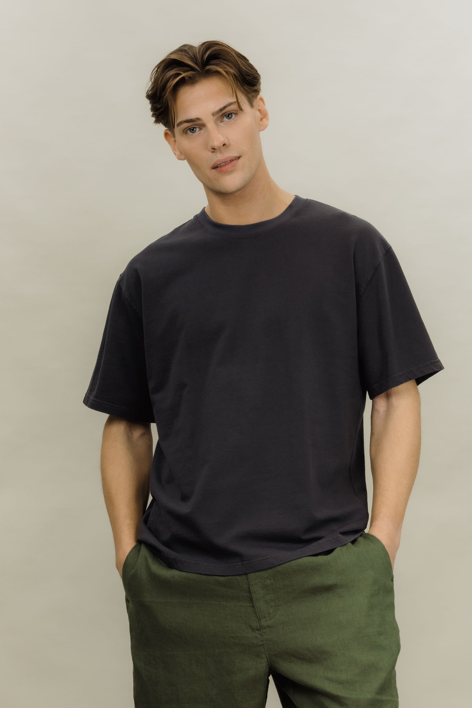 Urban Pioneers Male Donato Tee T-SHIRT CHARCOAL