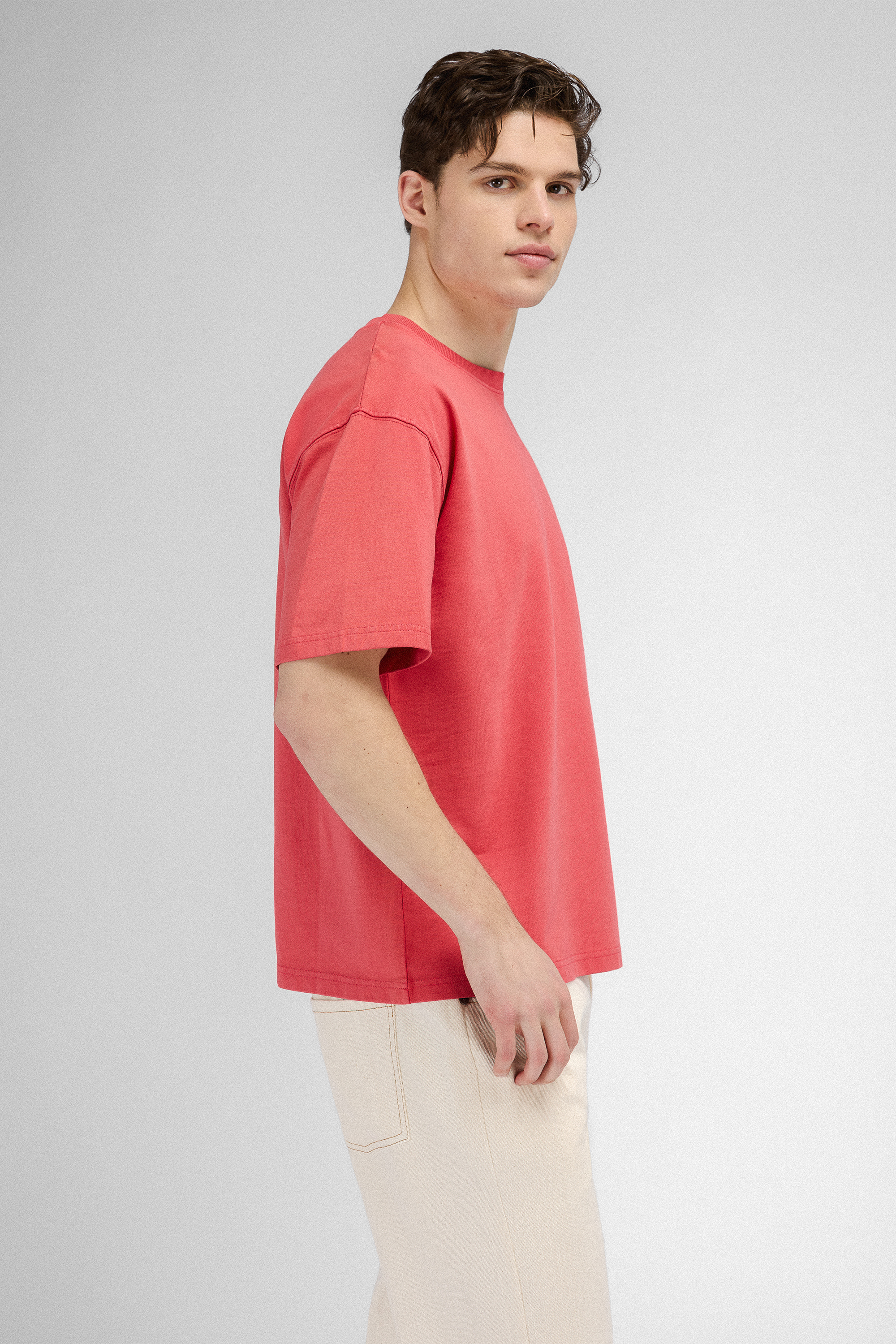 Urban Pioneers Male Donato Tee T-SHIRT WASHED RED