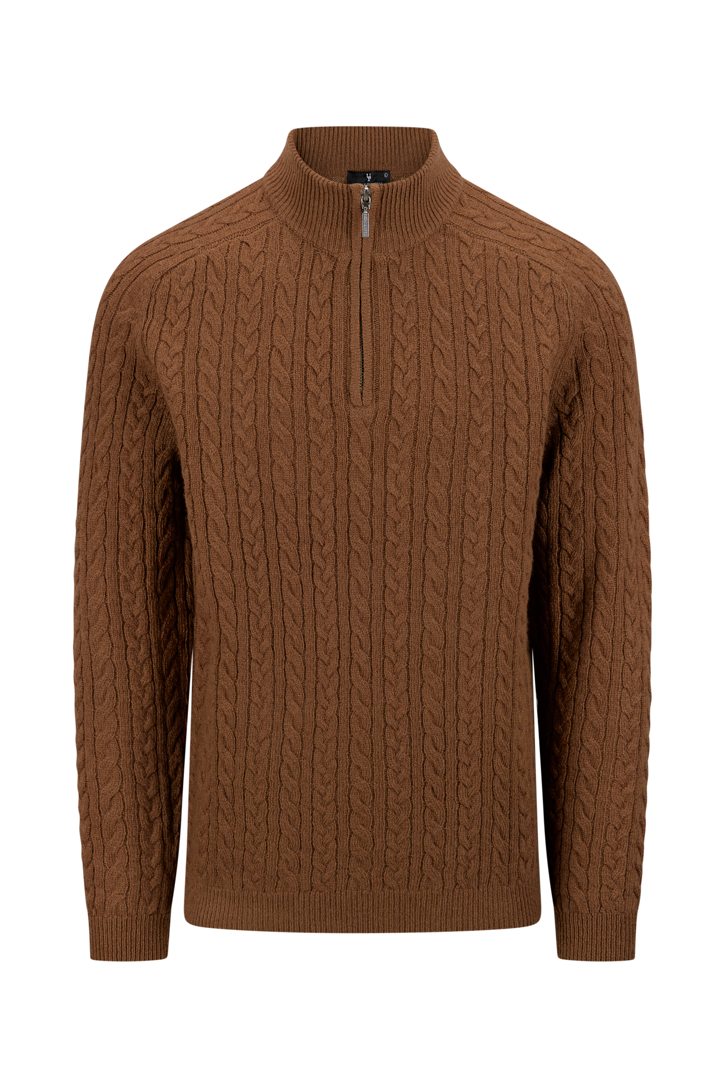 Urban Pioneers Male Edward Half-Zip SWEATER TOFFEE
