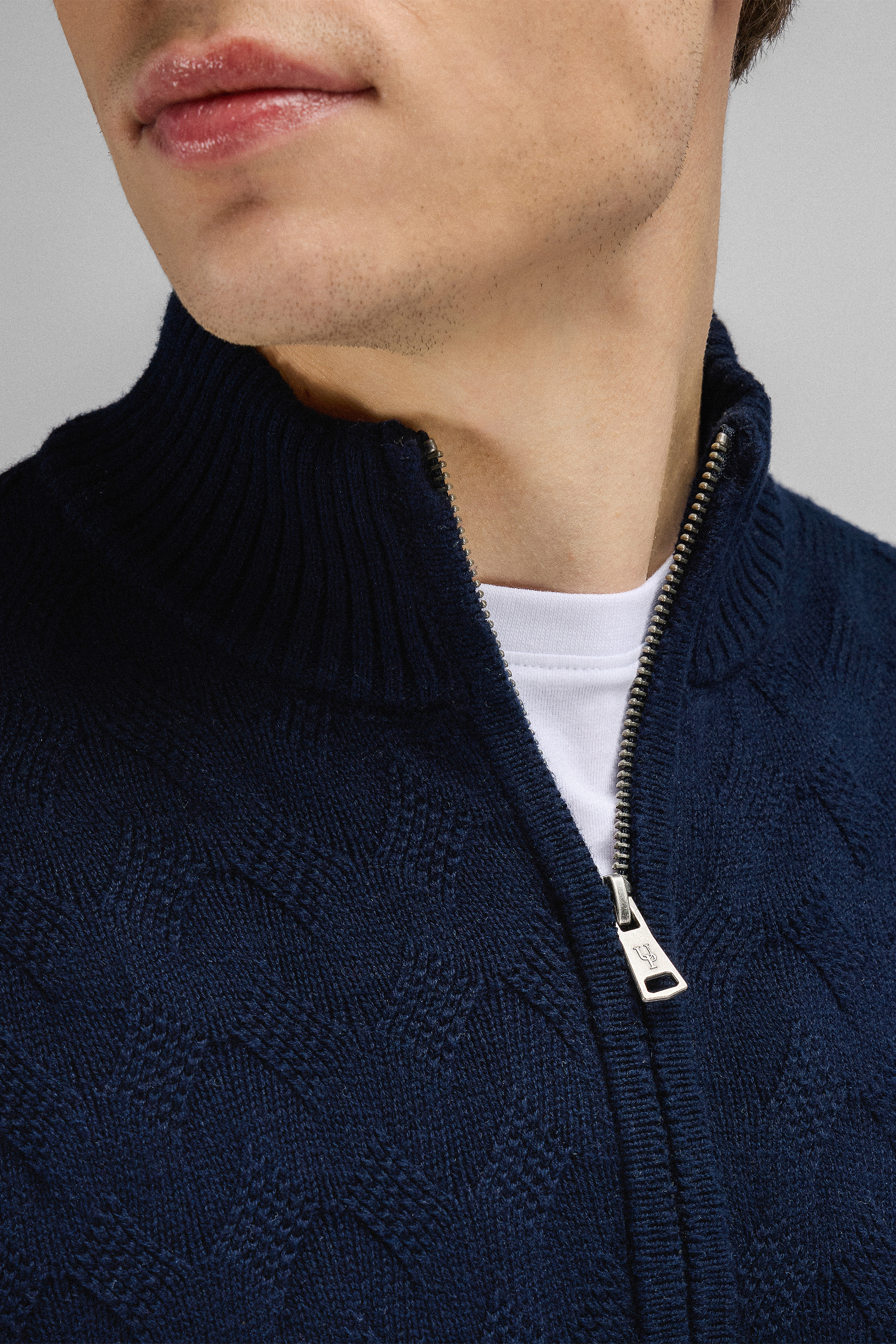 Urban Pioneers Male Ernesto Half-zip SWEATER DARK NAVY