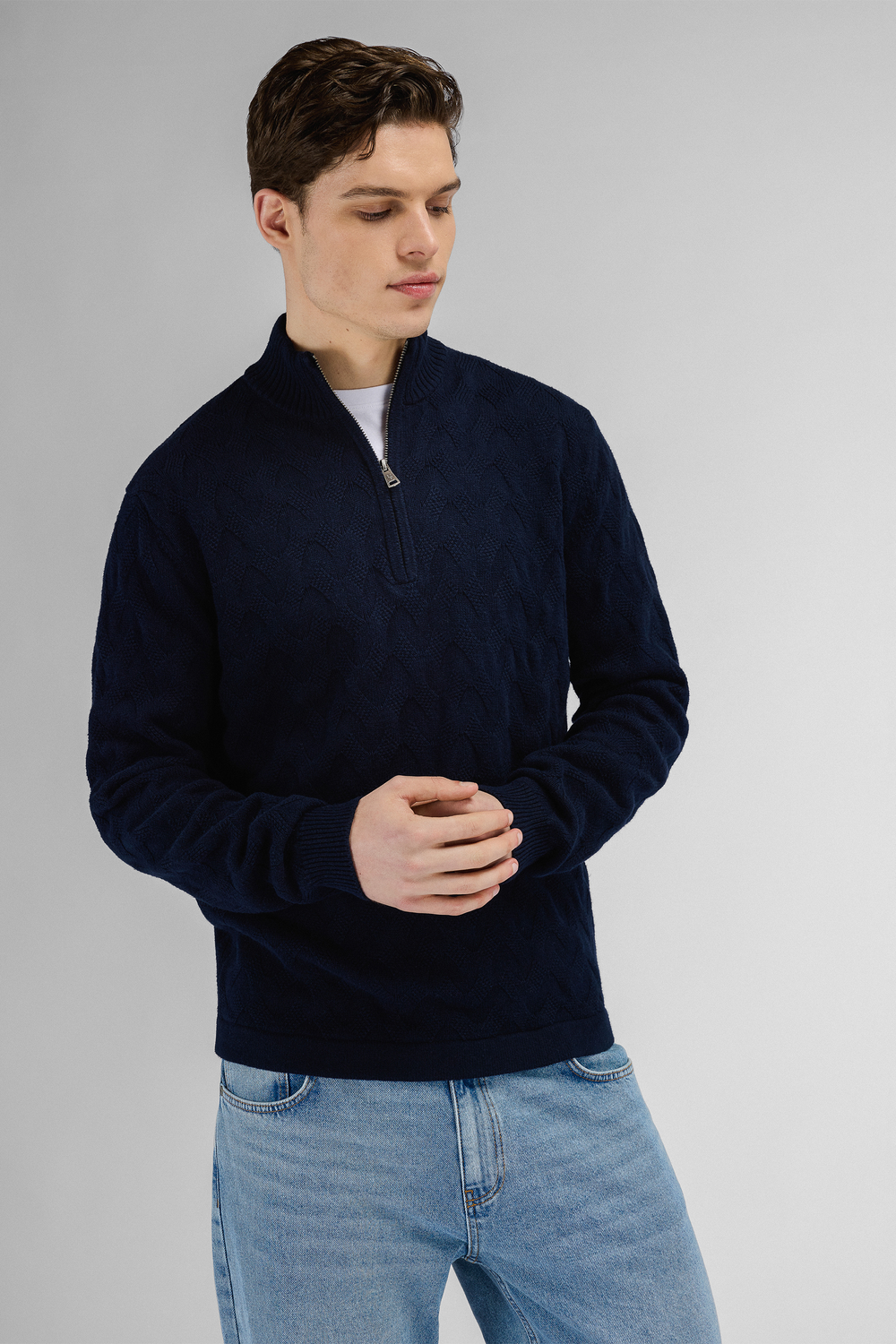 Urban Pioneers Male Ernesto Half-zip SWEATER