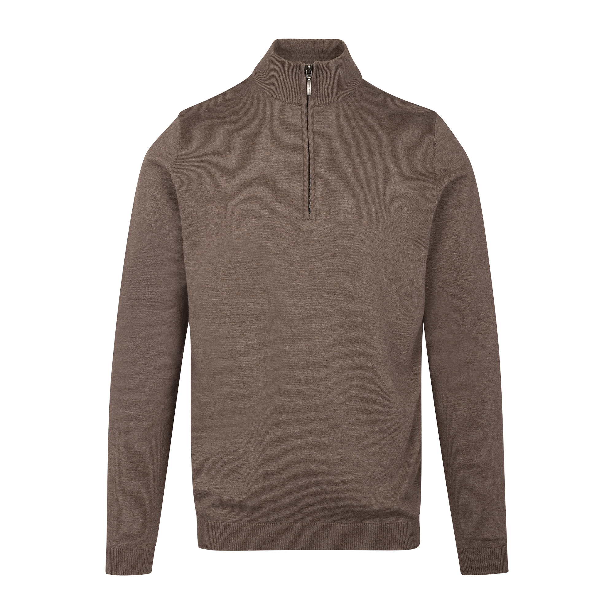 Urban Pioneers Male Espen Half-zip SWEATER MID BROWN