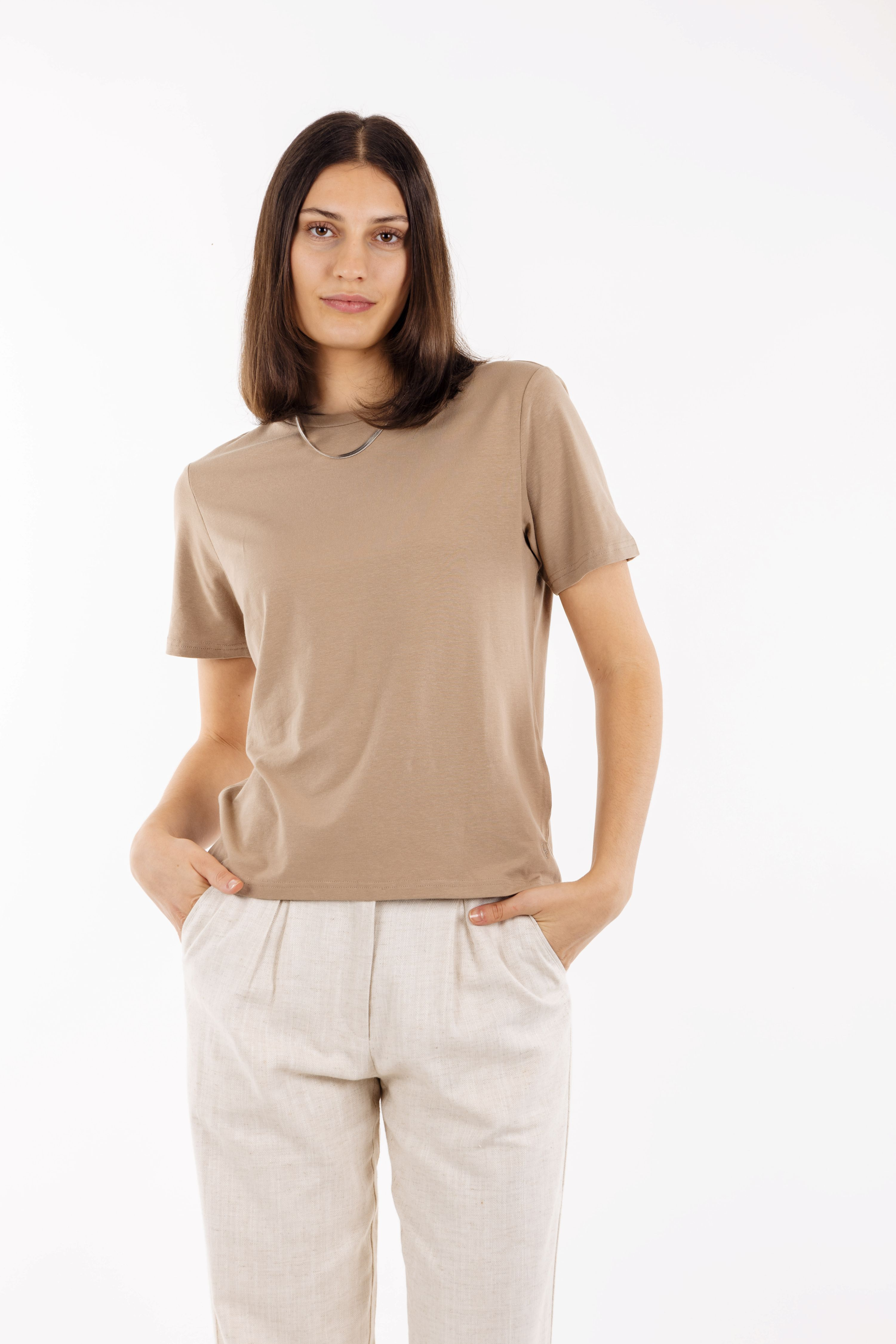 Urban Pioneers Female Ester Tee T-SHIRT SILVER MINK