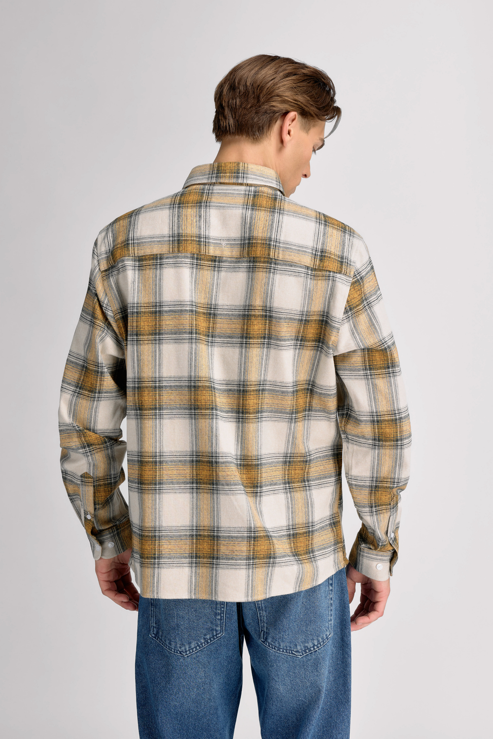 Urban Pioneers Male Everett LS Shirt SHIRT YELLOW CHECK