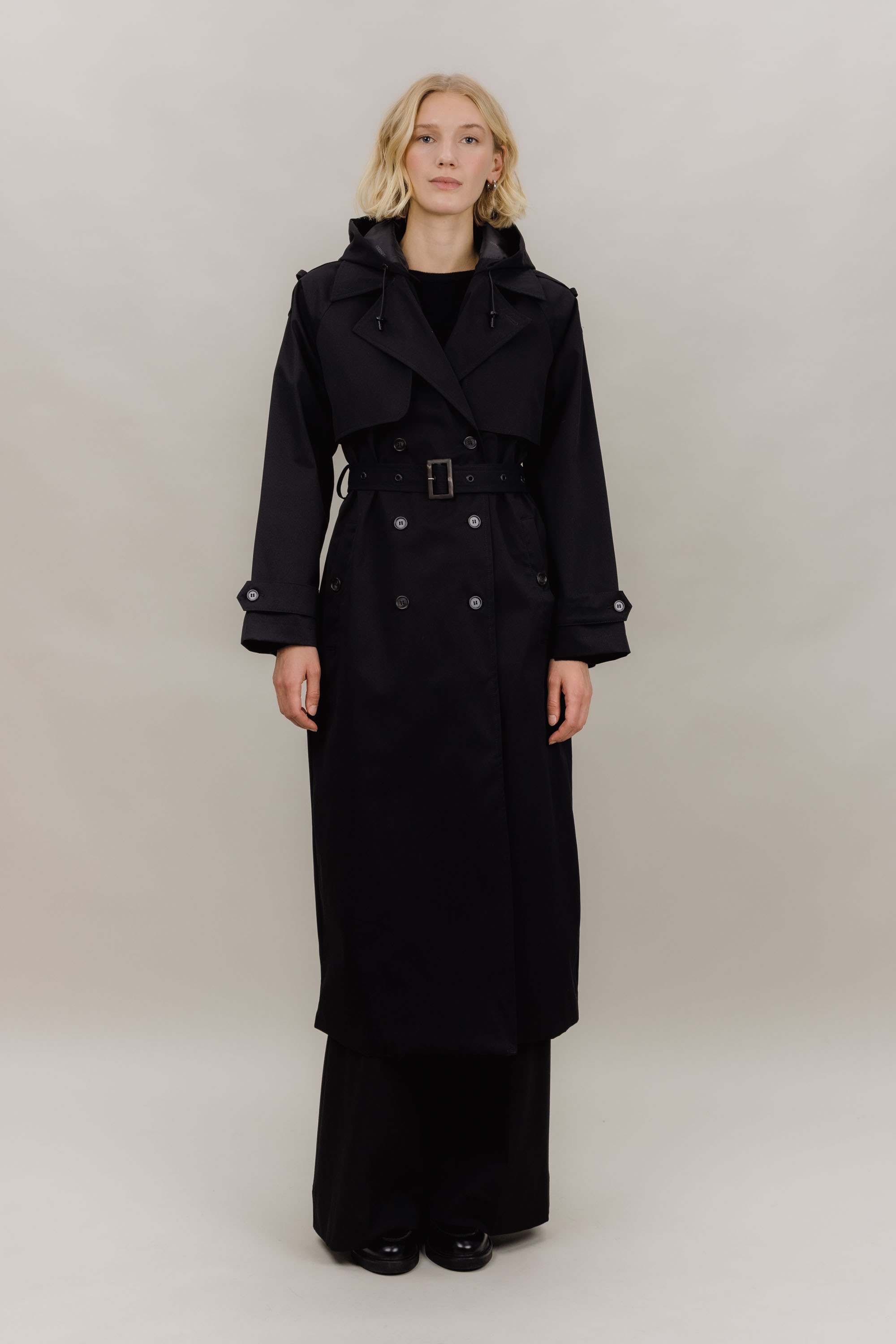 Urban Pioneers Female Fadoua Trench Coat COAT BLACK