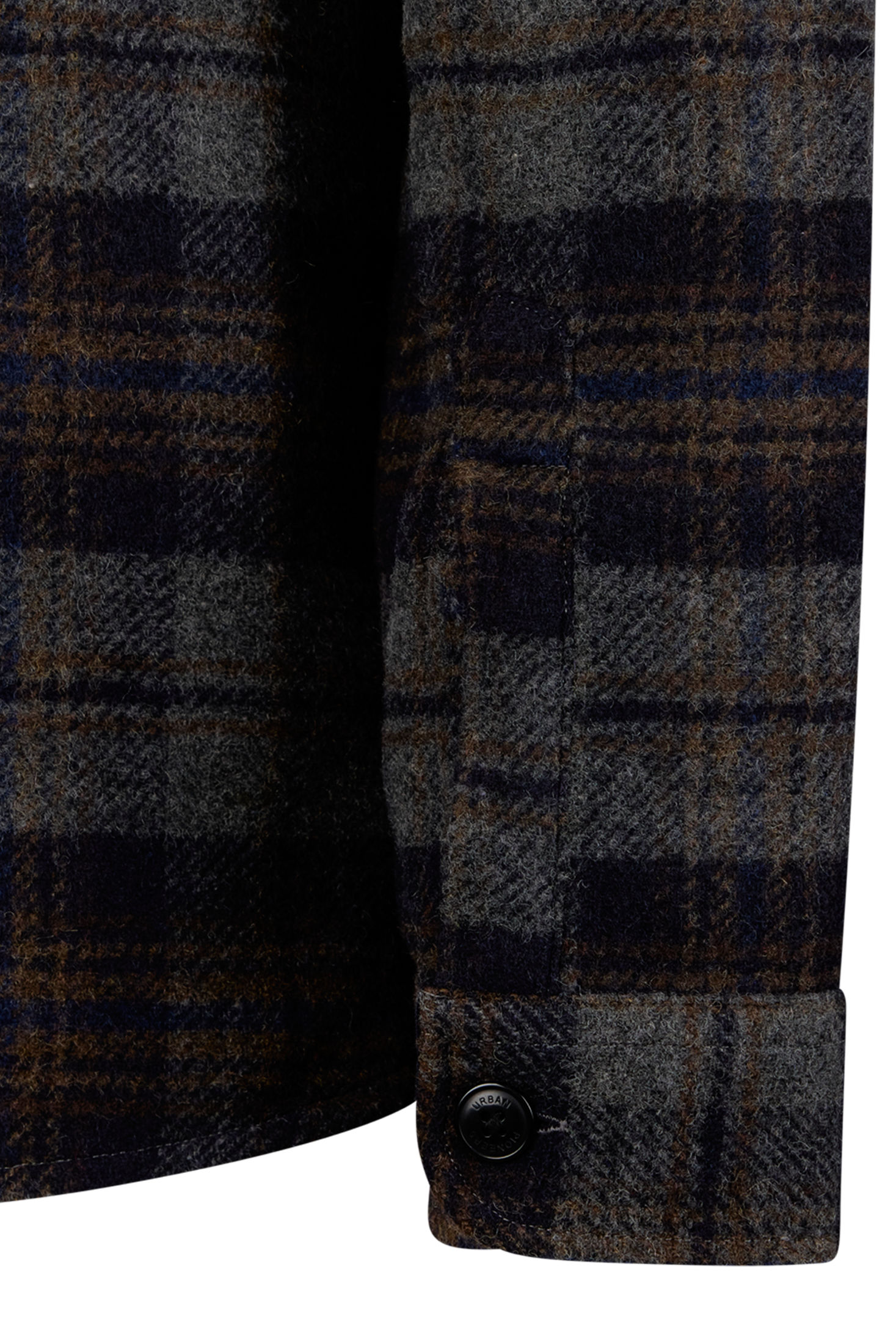Urban Pioneers Male Felix LS Shirt SHIRT NAVY CHECK