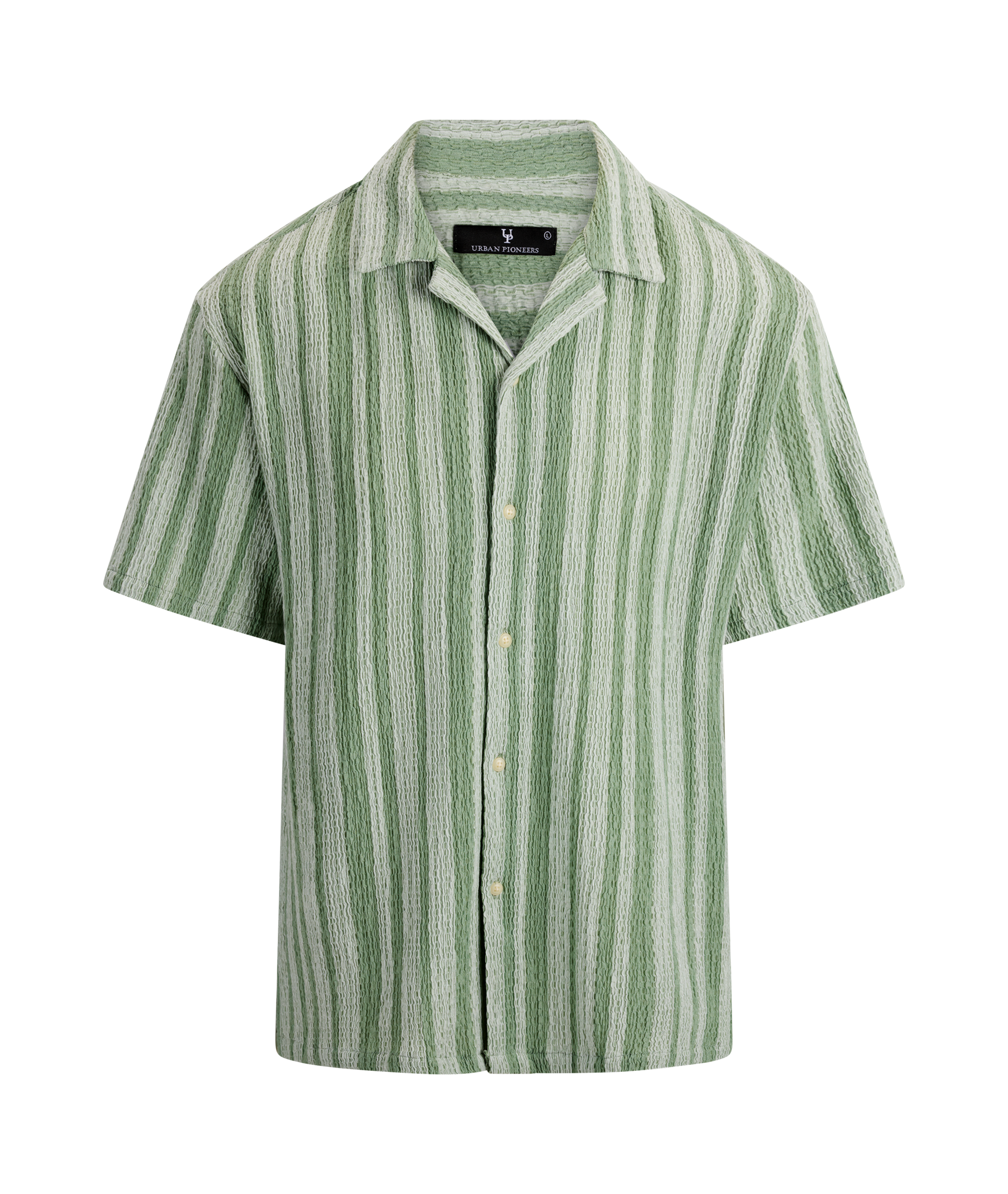 Urban Pioneers Male Ferrara SS Shirt SS SHIRT LIGHT GREEN