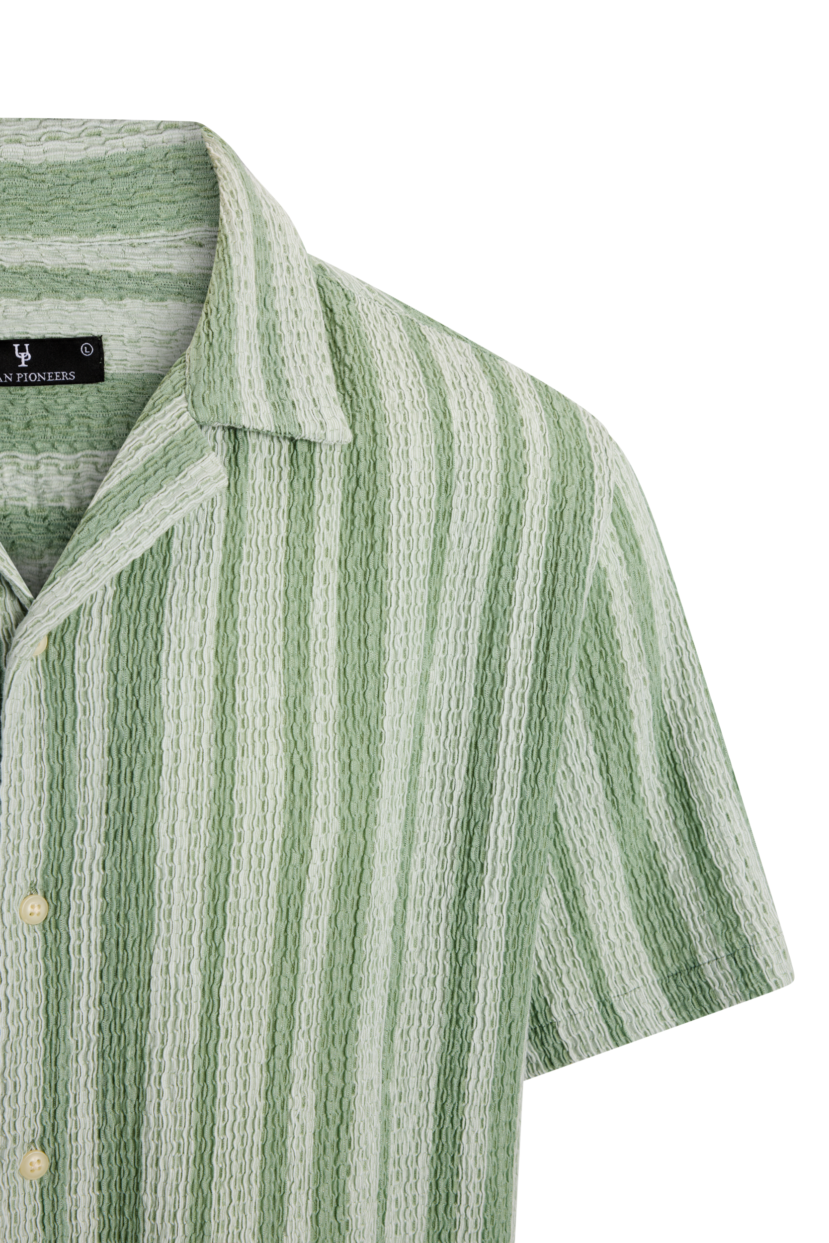 Urban Pioneers Male Ferrara SS Shirt SS SHIRT LIGHT GREEN