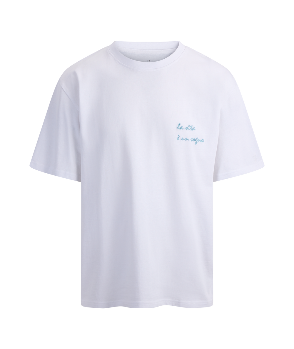 Urban Pioneers Male Flavio Tee T-SHIRT WHITE LA VITA