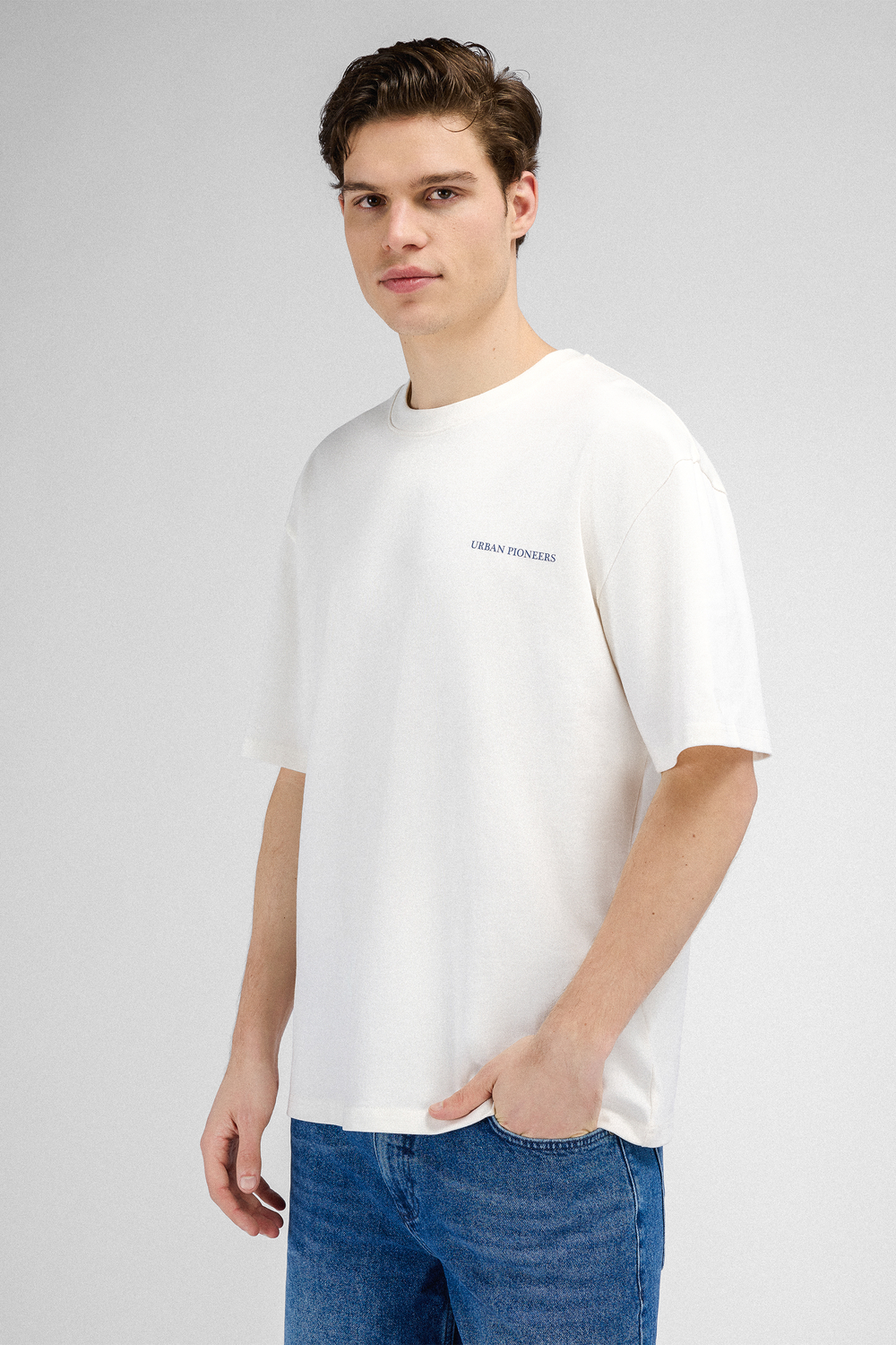 Urban Pioneers Male Flavio Tee T-SHIRT WHITE VILLAGE