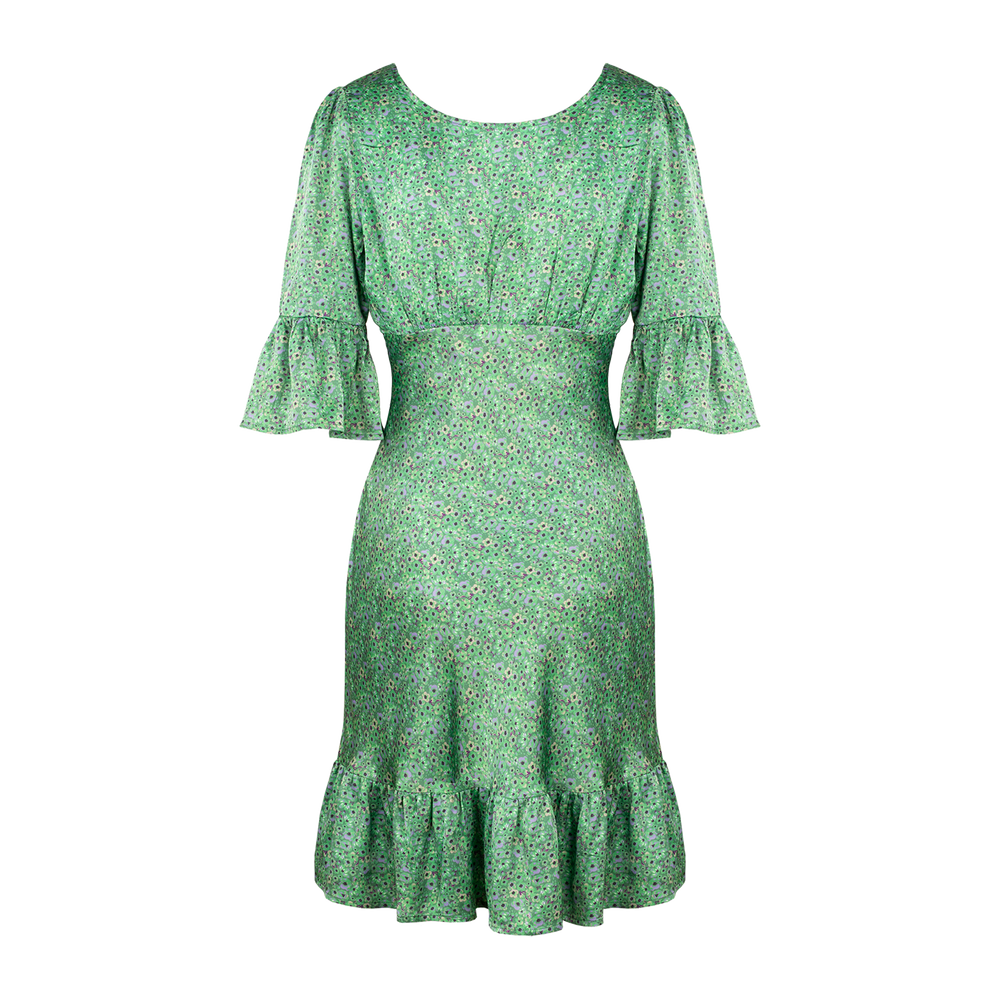 Urban Pioneers Female Florence Dress DRESS GREEN AOP