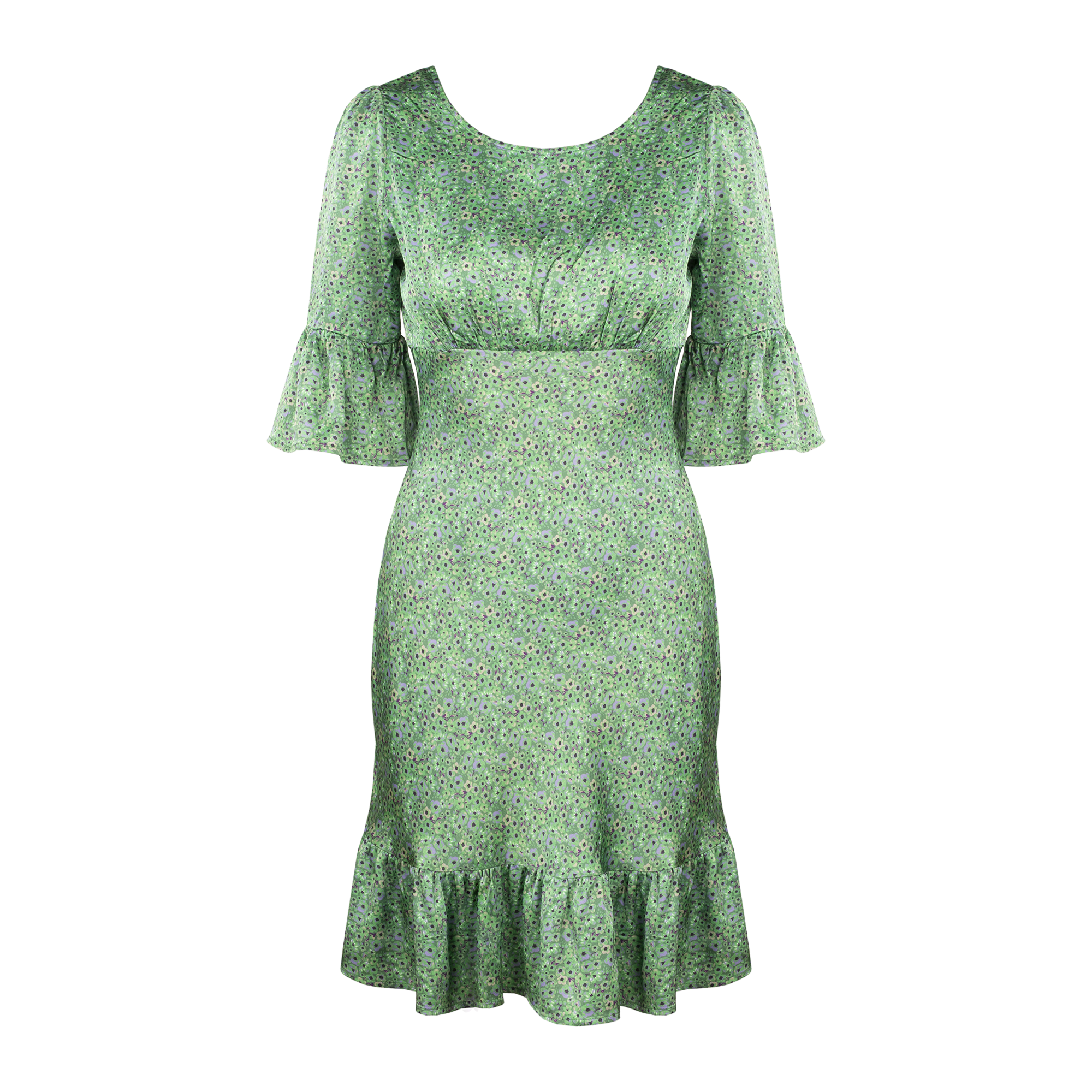 Urban Pioneers Female Florence Dress DRESS GREEN AOP