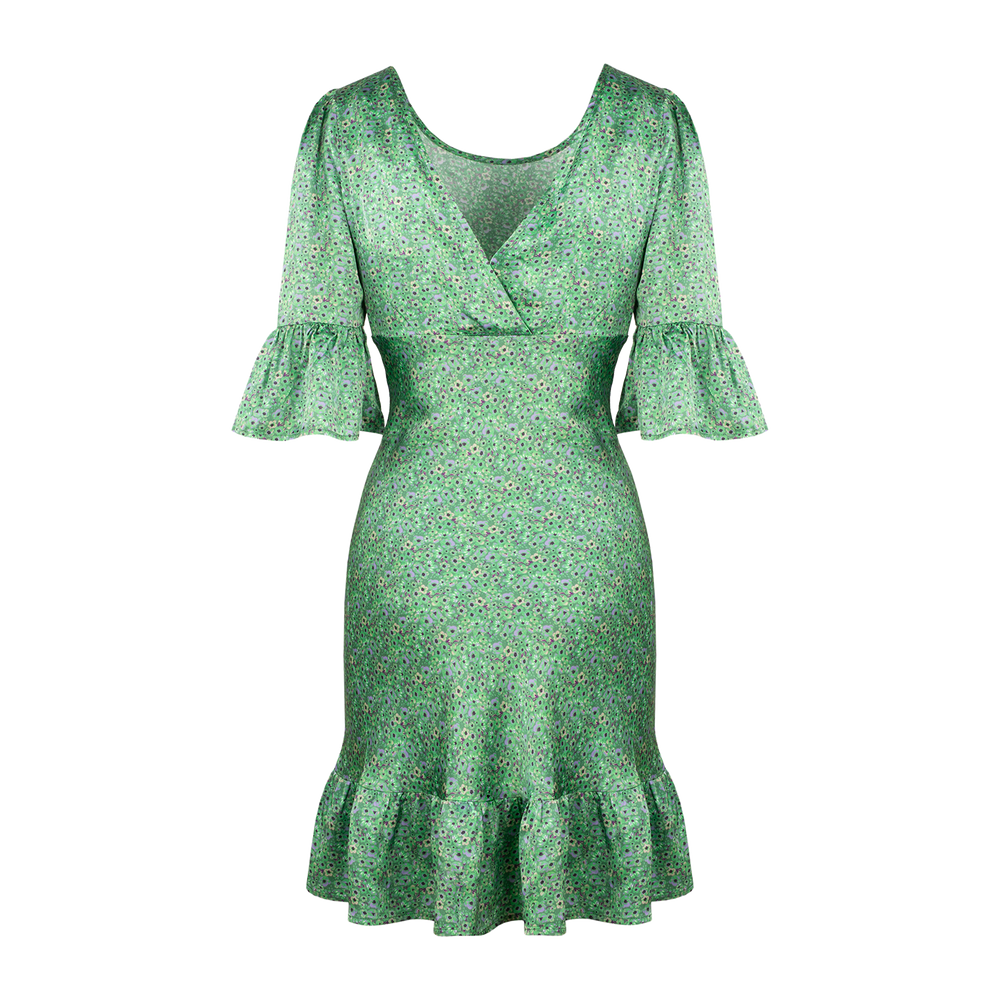 Urban Pioneers Female Florence Dress DRESS GREEN AOP