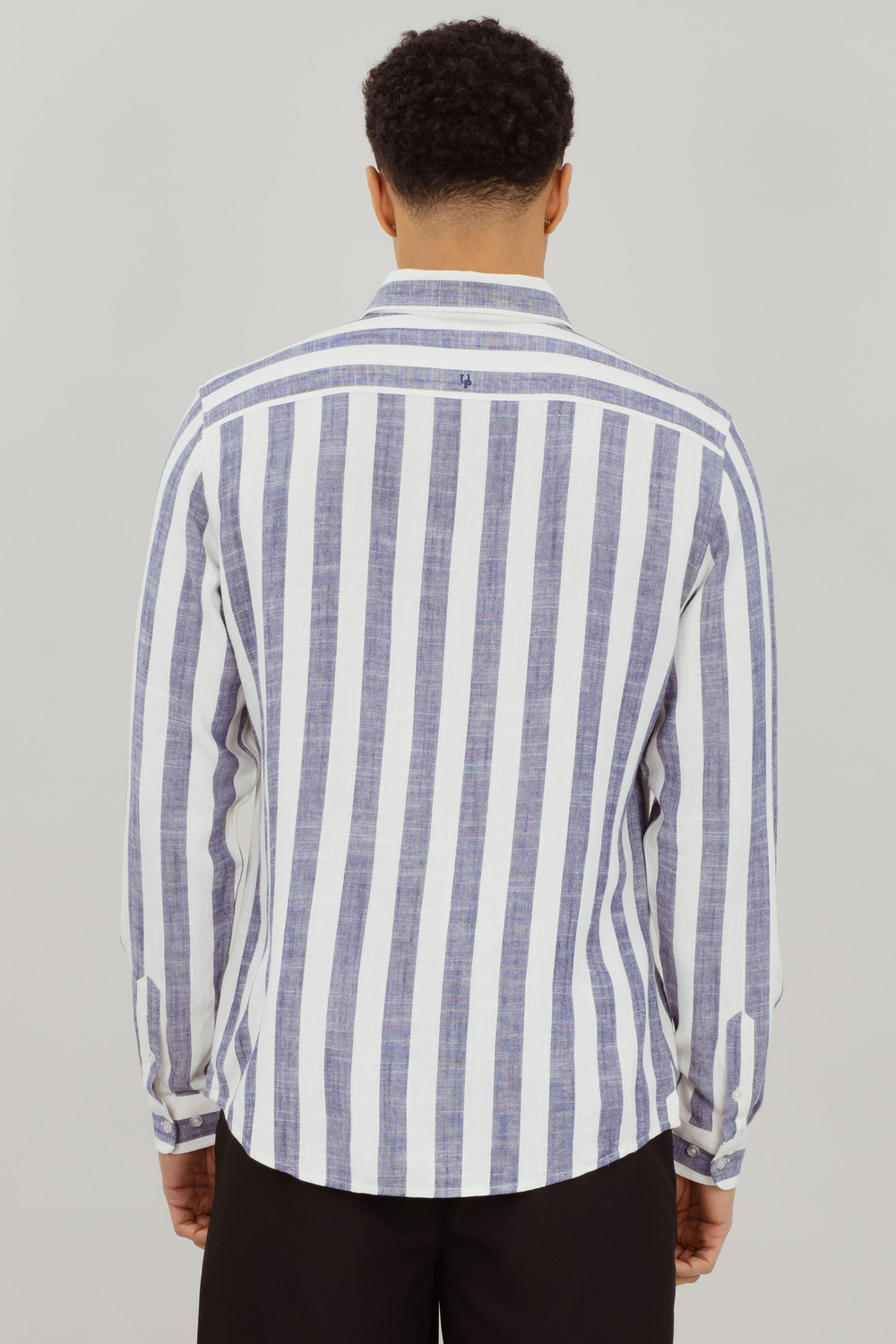 Urban Pioneers Male Folke LS Shirt SHIRT NAVY