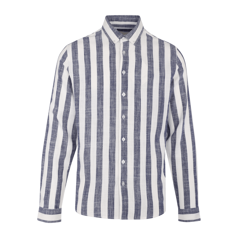 Urban Pioneers Male Folke LS Shirt SHIRT NAVY