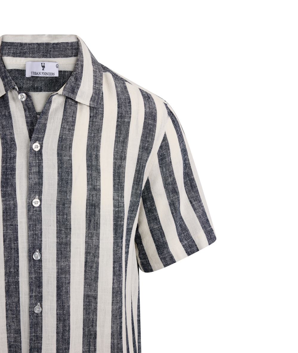 Urban Pioneers Male Folke Shirt SS SS SHIRT DARK NAVY