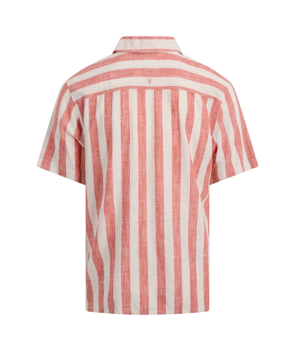 Urban Pioneers Male Folke Shirt SS SS SHIRT WASHED RED