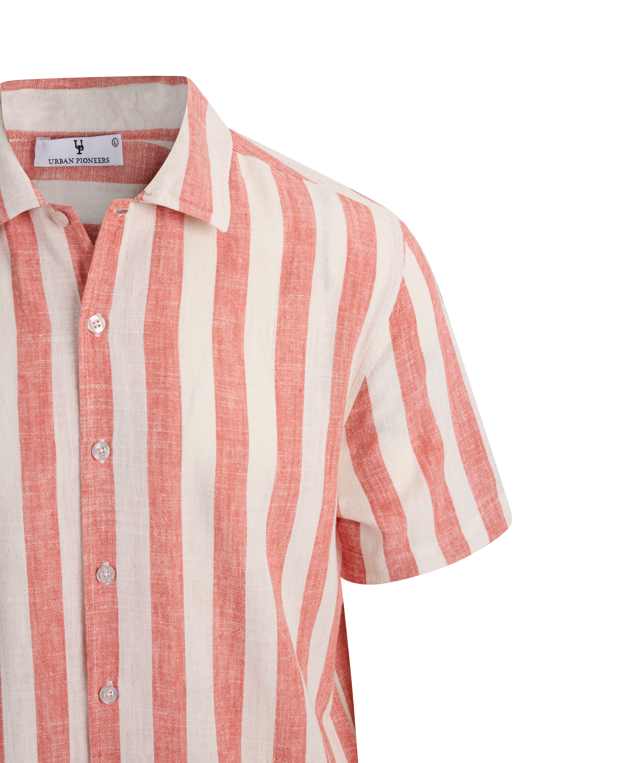 Urban Pioneers Male Folke Shirt SS SS SHIRT WASHED RED