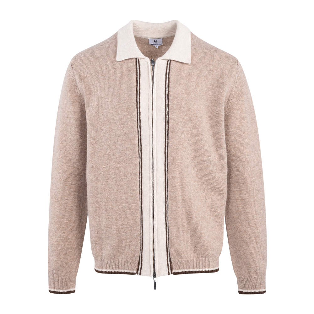 Urban Pioneers Male Ford zip CARDIGAN CAMEL
