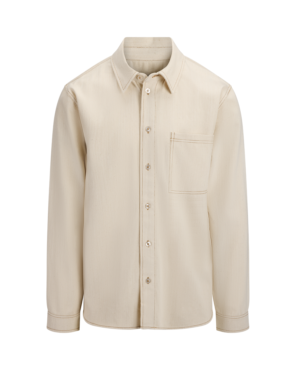 Urban Pioneers Male Geoffrey LS Shirt SHIRT CREAM