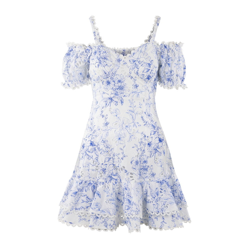 Urban Pioneers Female Gianna Dress DRESS BLUE AOP