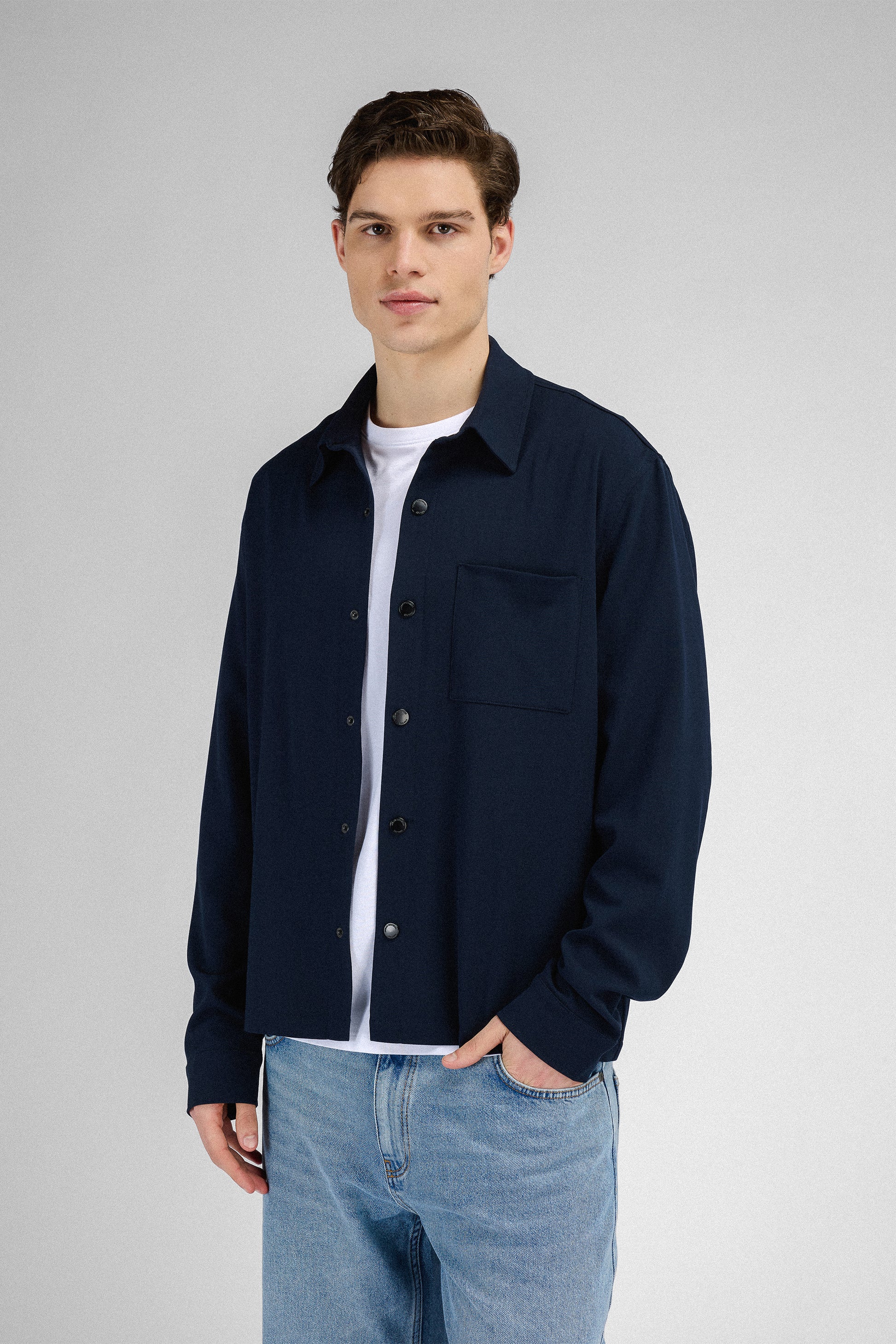 Urban Pioneers Male Gilbert LS Shirt SHIRT DARK NAVY