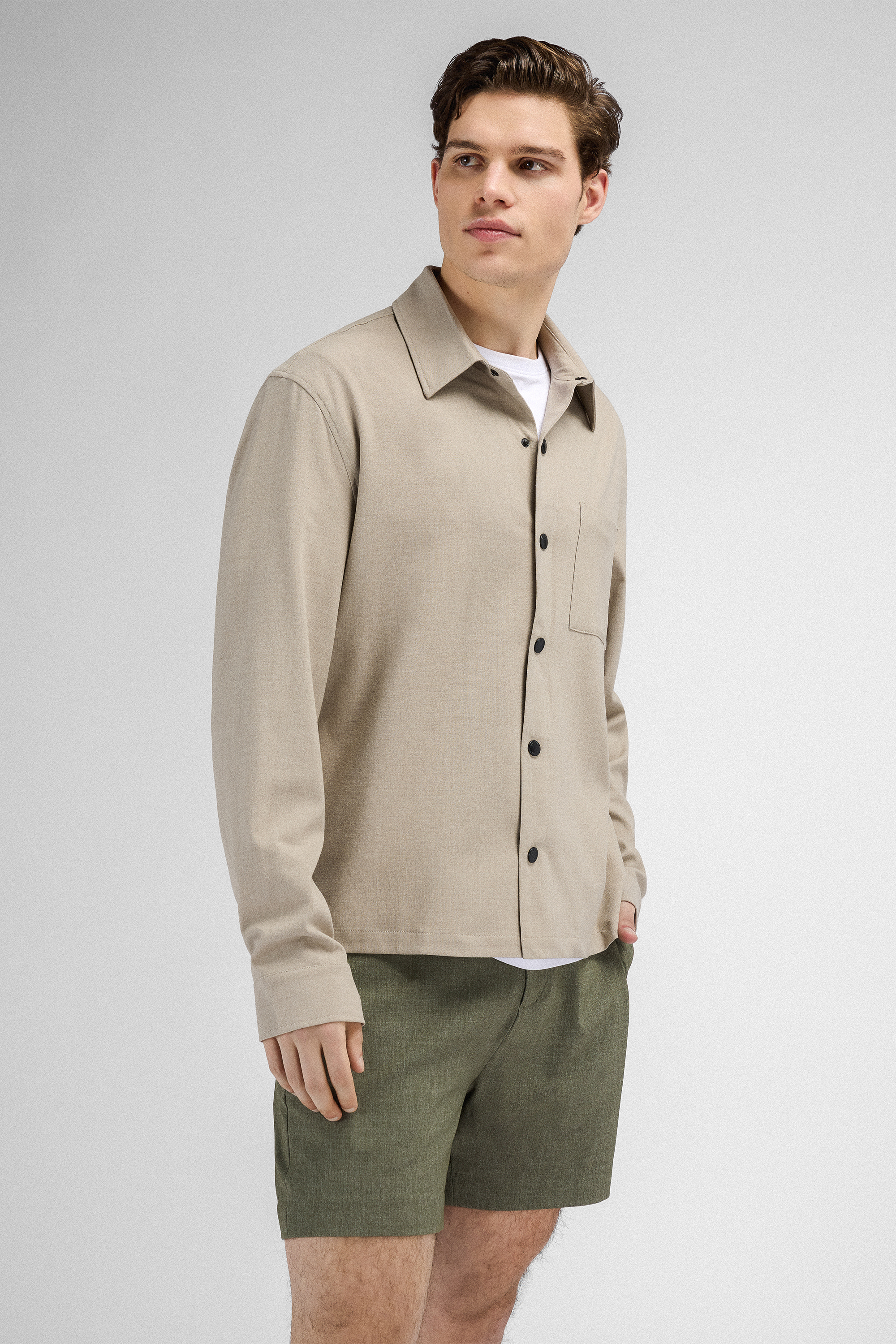 Urban Pioneers Male Gilbert LS Shirt SHIRT SAND