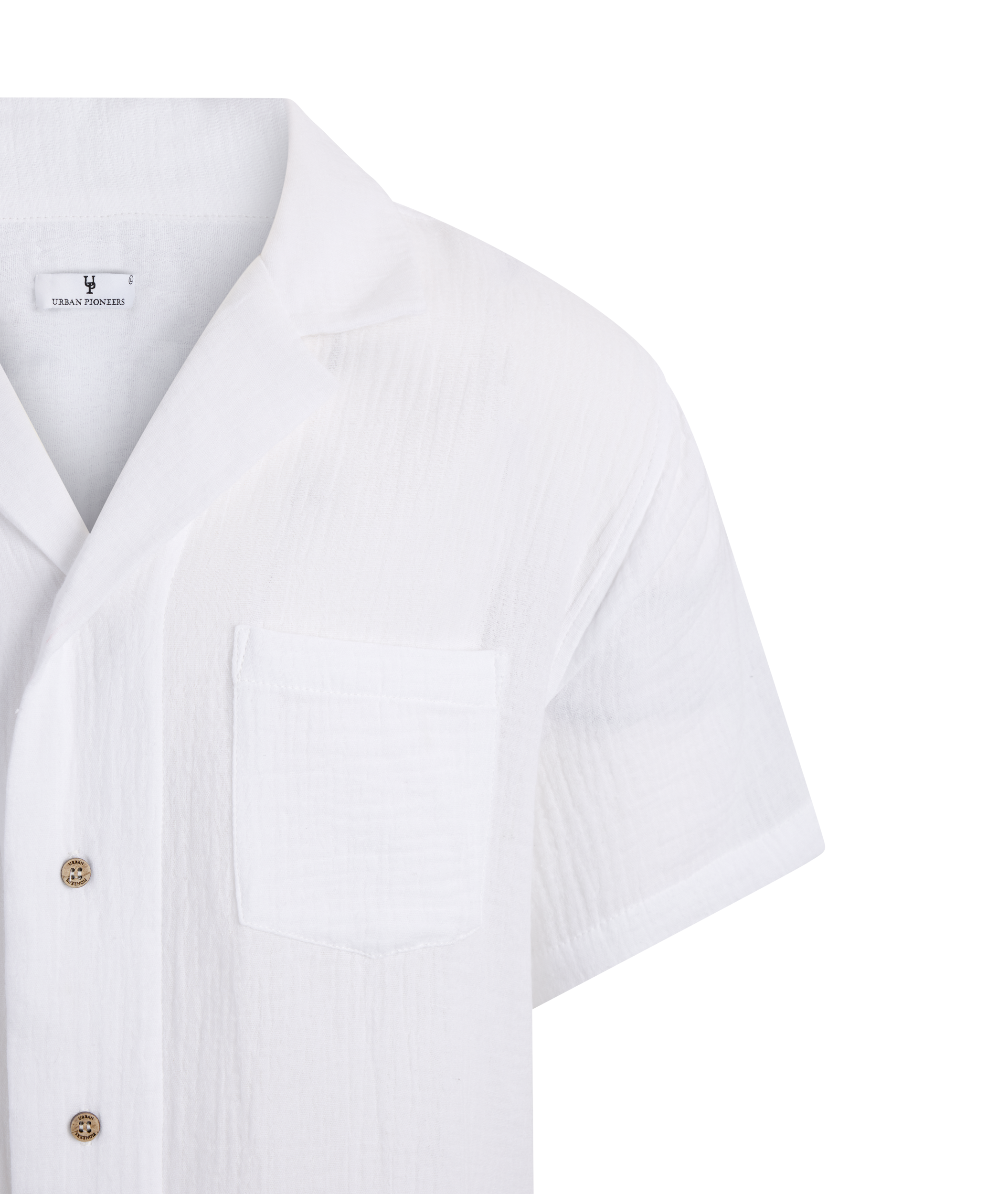 Urban Pioneers Male Giorgio SS Shirt SS SHIRT WHITE