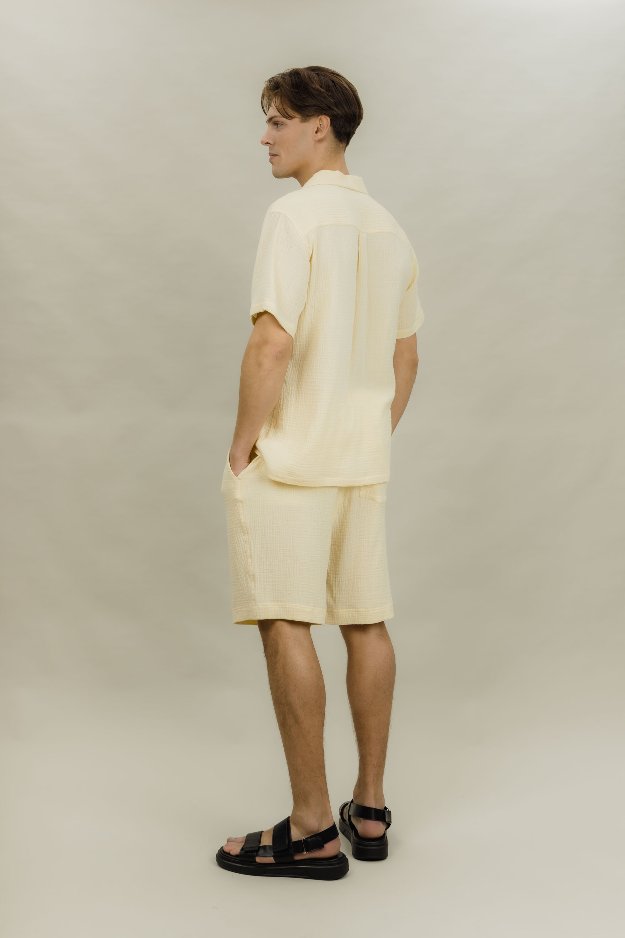 Urban Pioneers Male Giorgio Shorts SHORTS PALE YELLOW