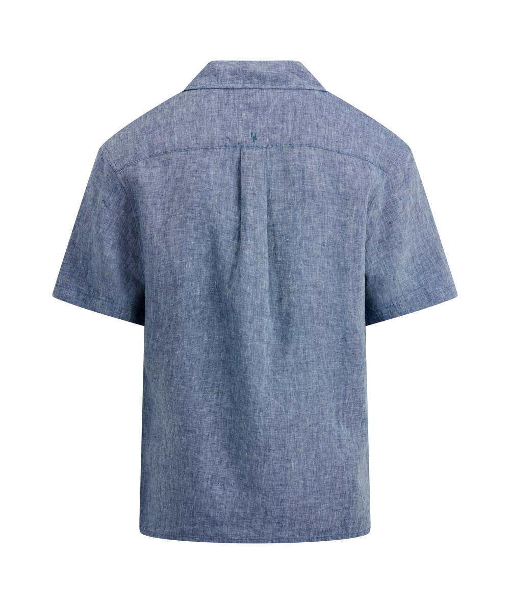 Urban Pioneers Male Giuseppe SS Shirt SS SHIRT MID BLUE
