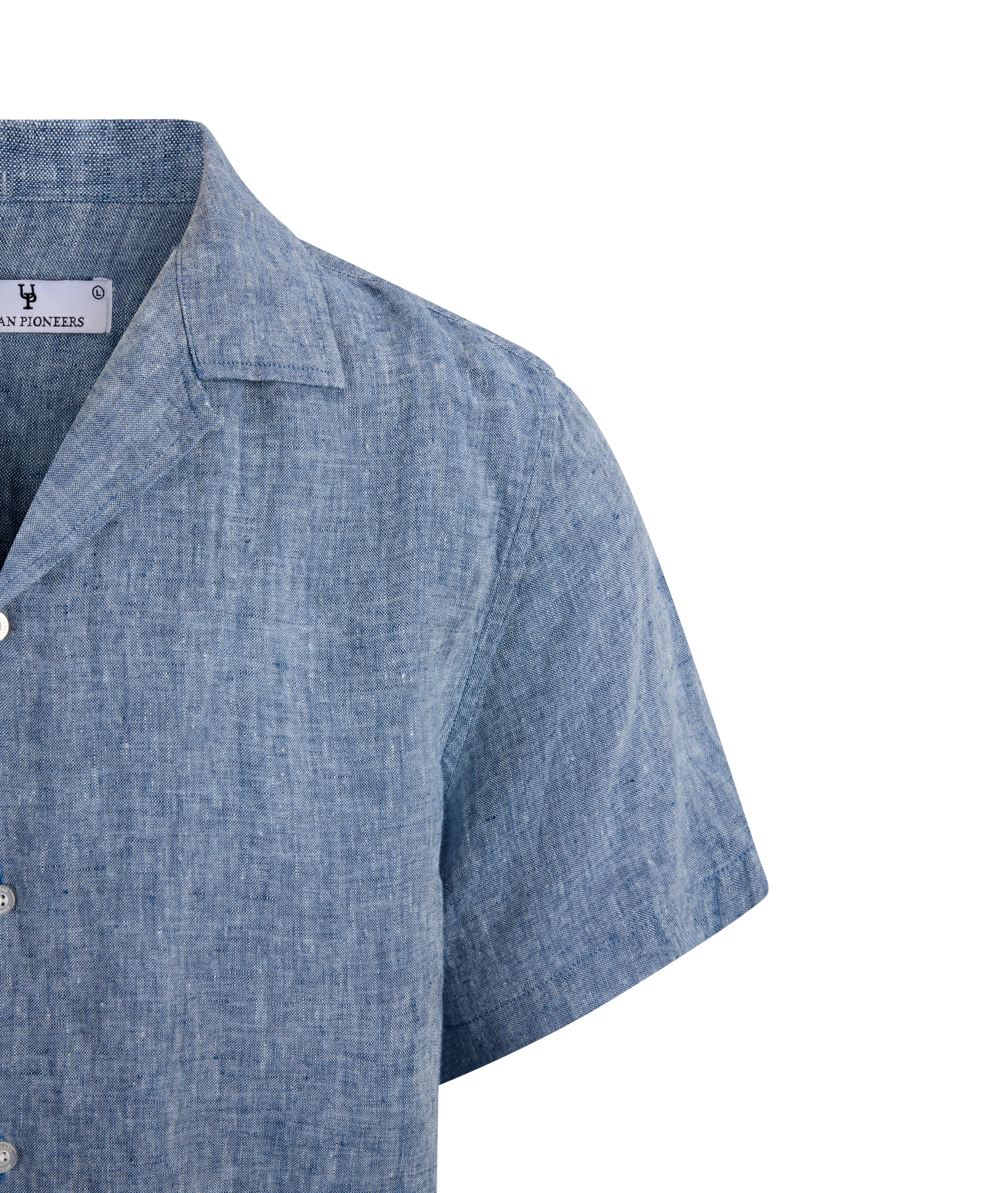 Urban Pioneers Male Giuseppe SS Shirt SS SHIRT MID BLUE