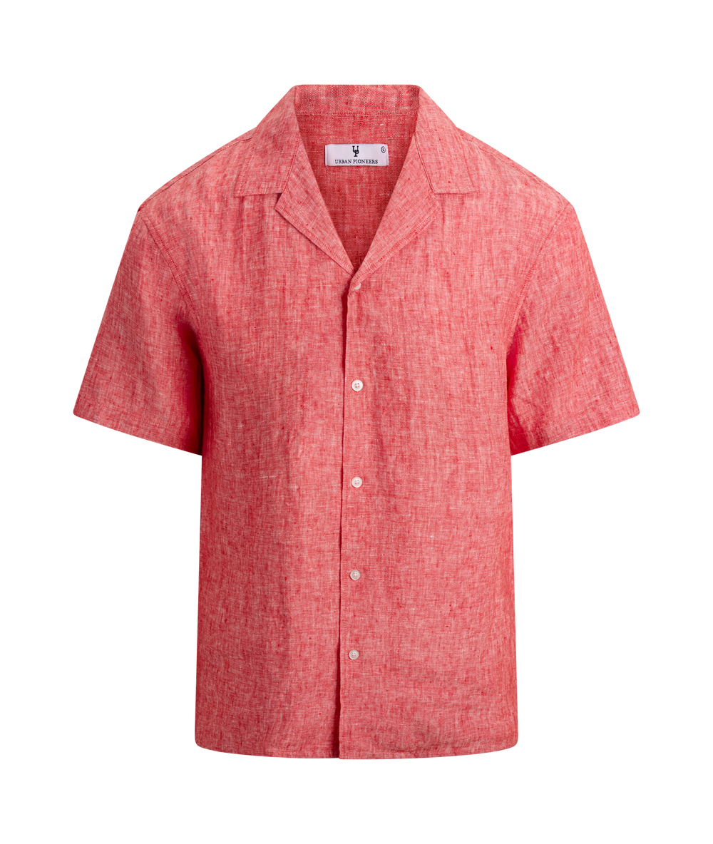 Urban Pioneers Male Giuseppe SS Shirt SS SHIRT WASHED RED