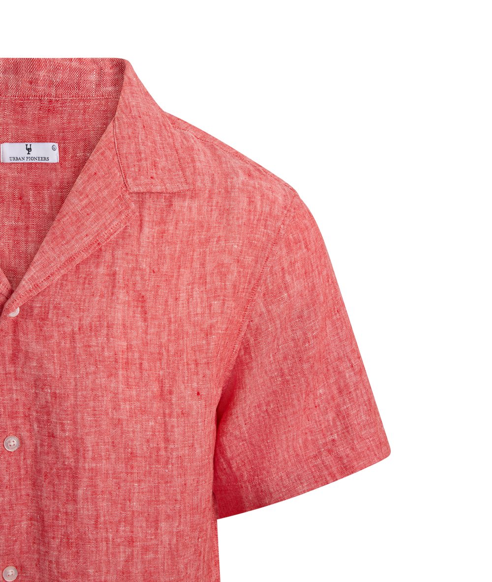 Urban Pioneers Male Giuseppe SS Shirt SS SHIRT WASHED RED