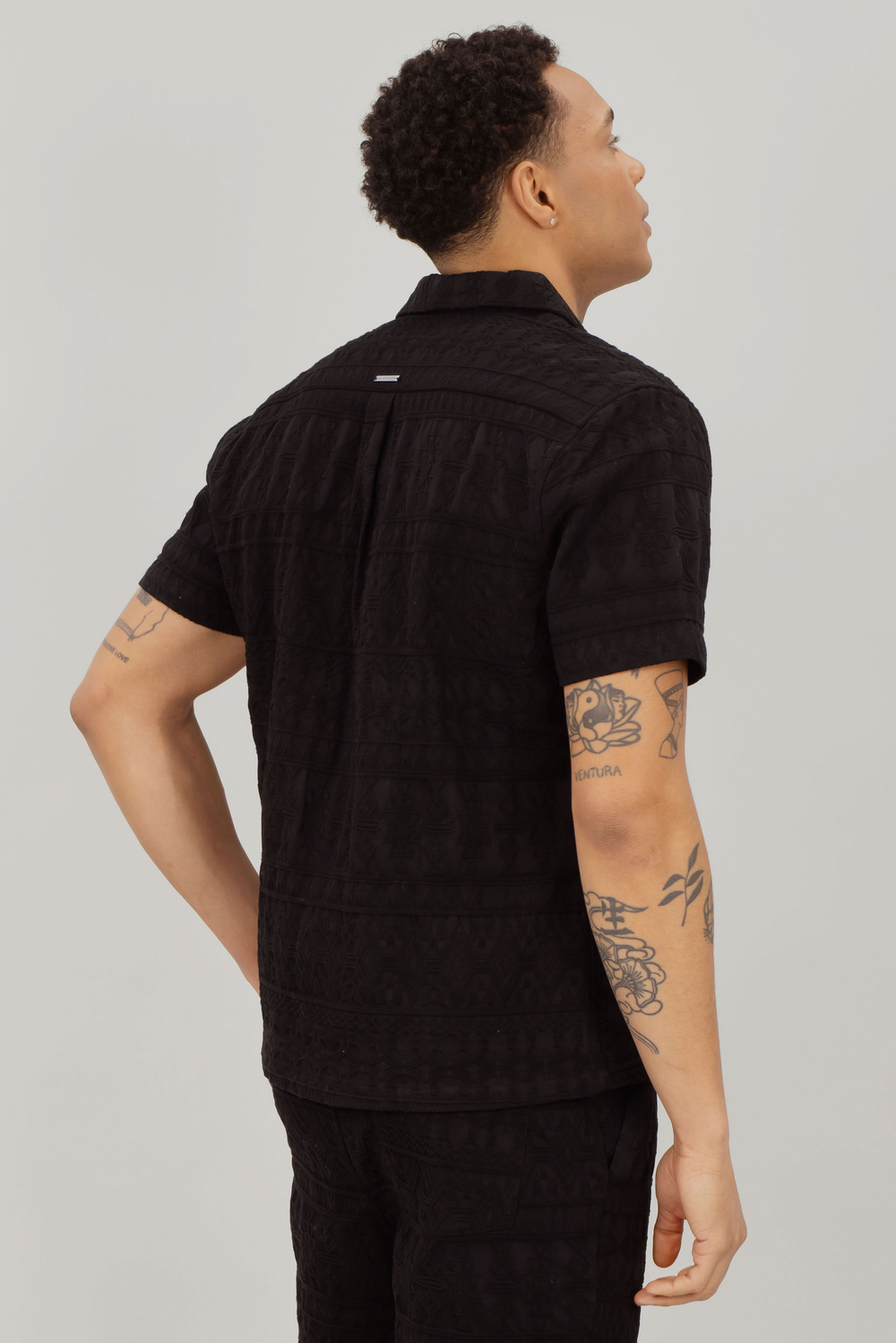 Urban Pioneers Male Hubert SS SHIRT BLACK