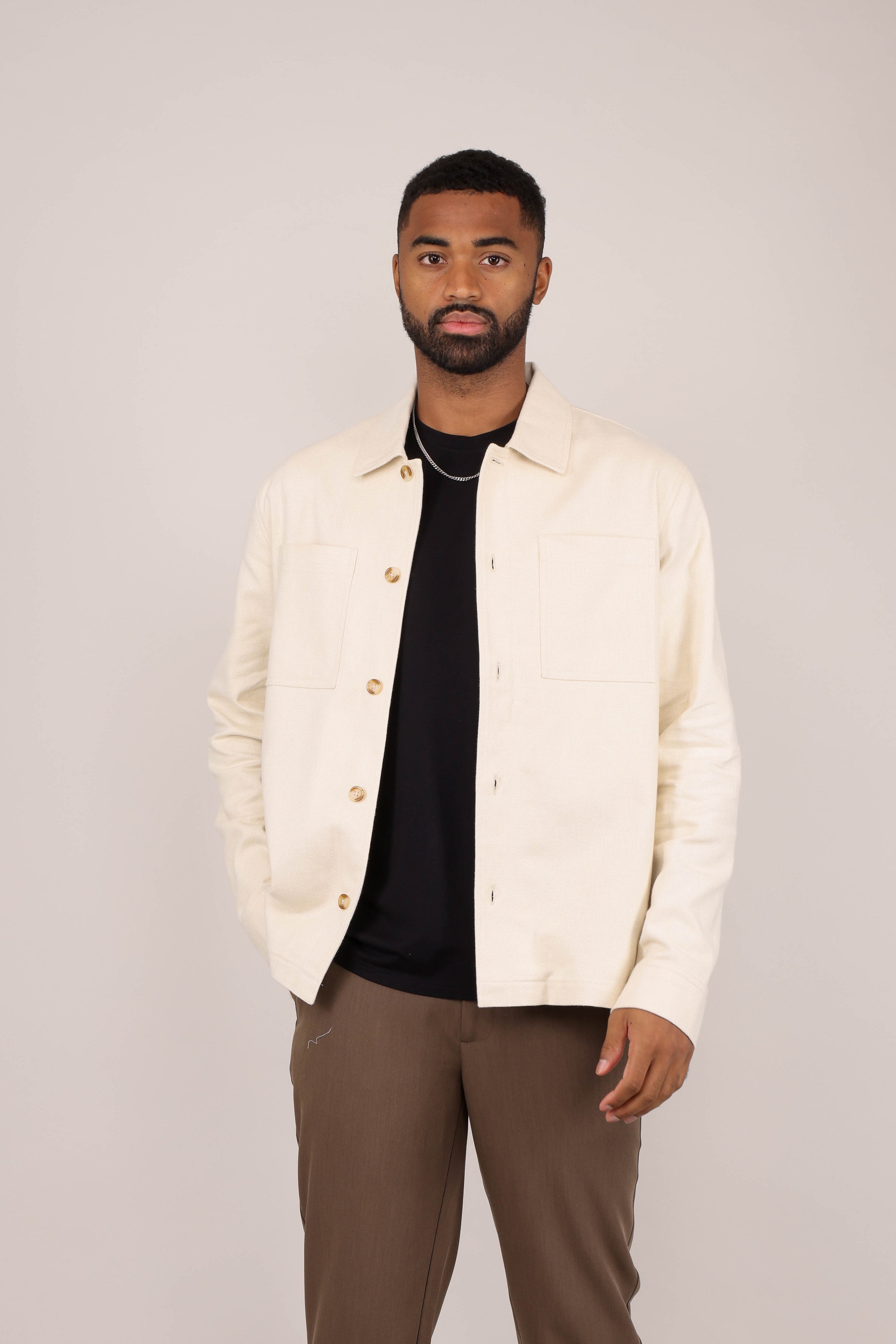 Urban Pioneers Male Isku Overshirt SHIRT CREAM