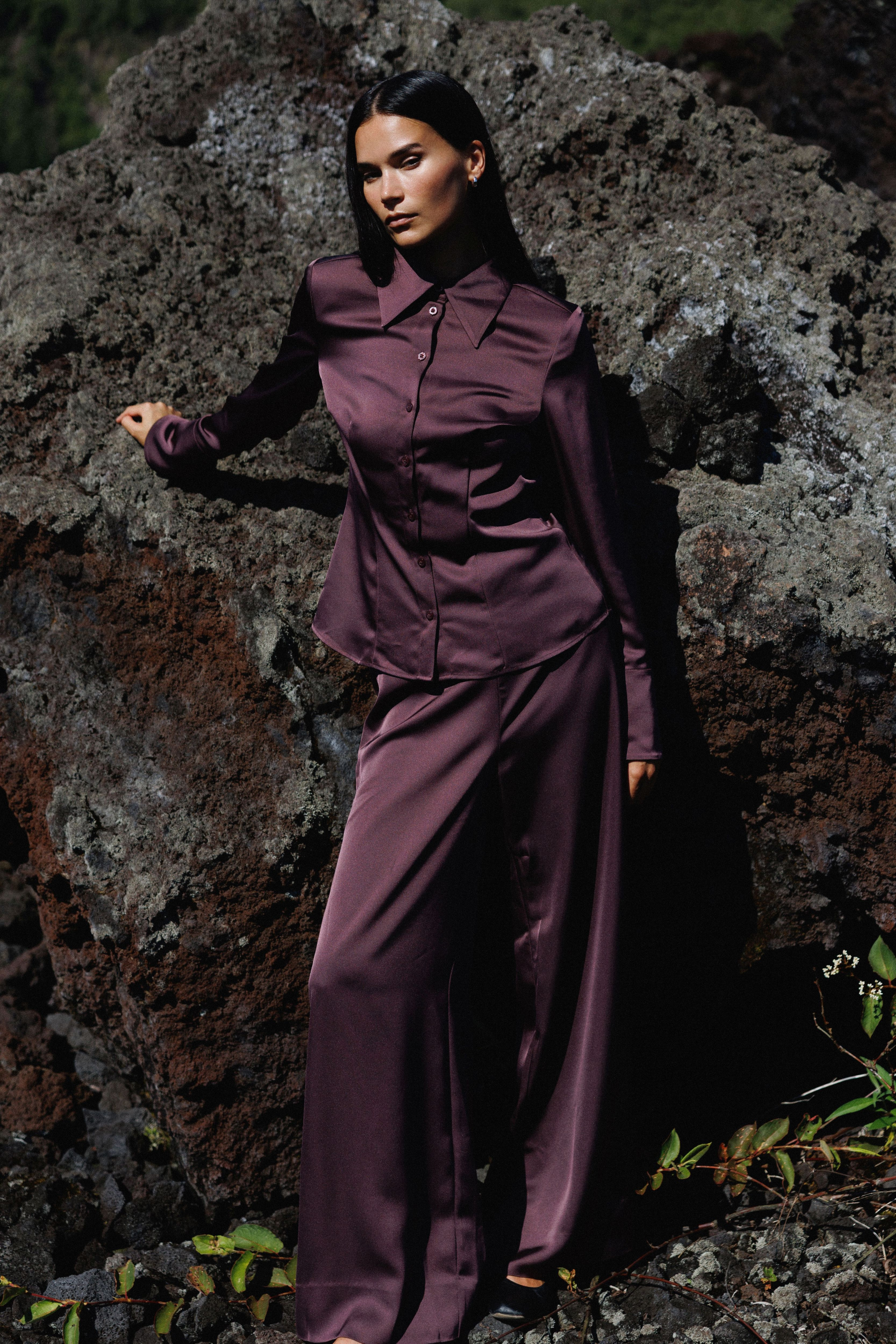 Urban Pioneers Female Jacinda Shirt BLOUSE PLUM PERFECT