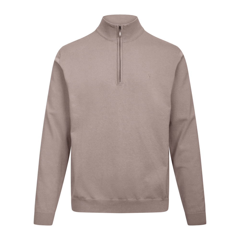 Urban Pioneers Male Jake Half-zip SWEATER DARK SAND