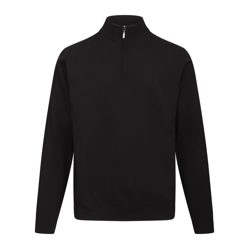 Urban Pioneers Male Jake Half-zip SWEATER BLACK