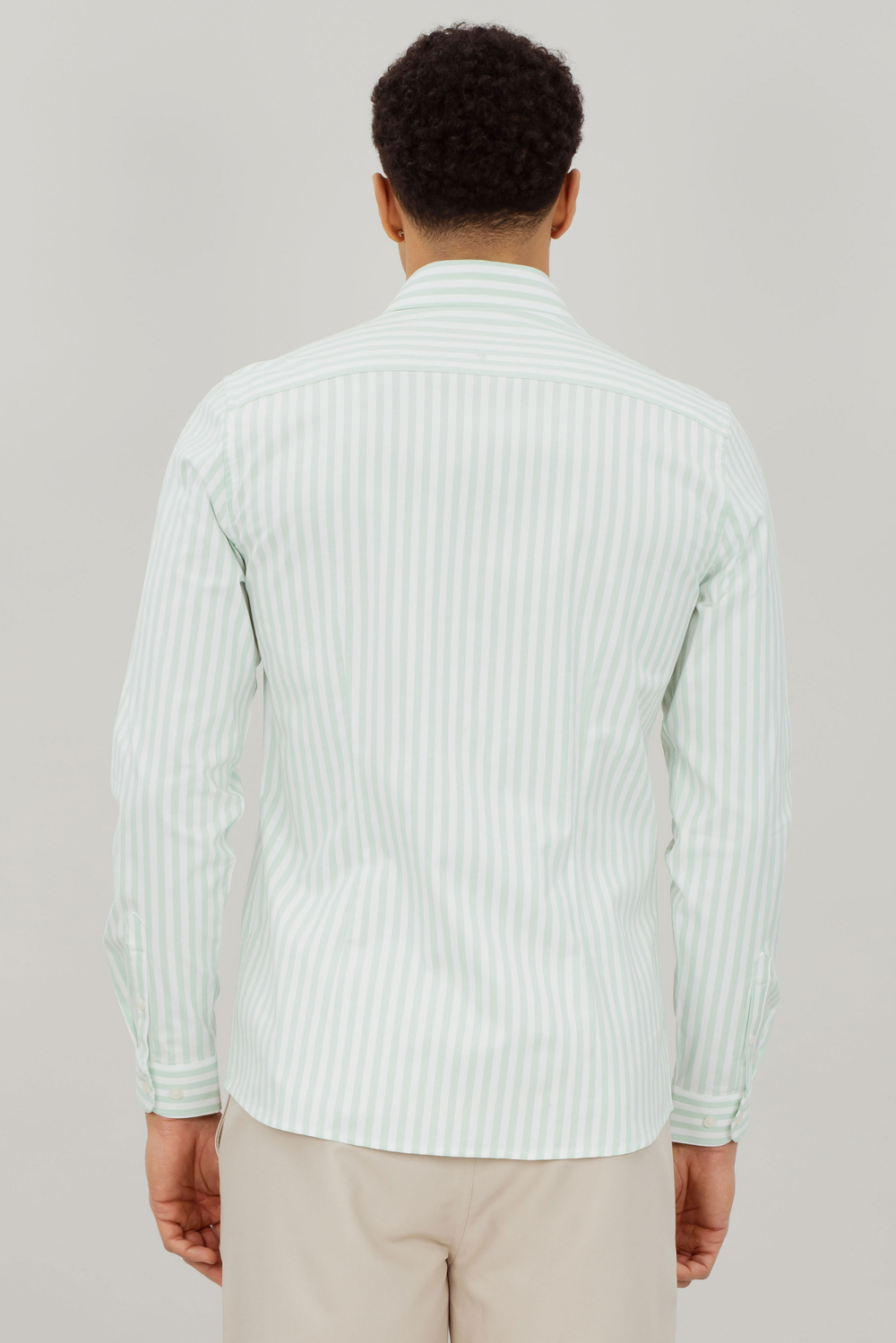 Urban Pioneers Male Jurgen LS Shirt SHIRT LIGHT GREEN