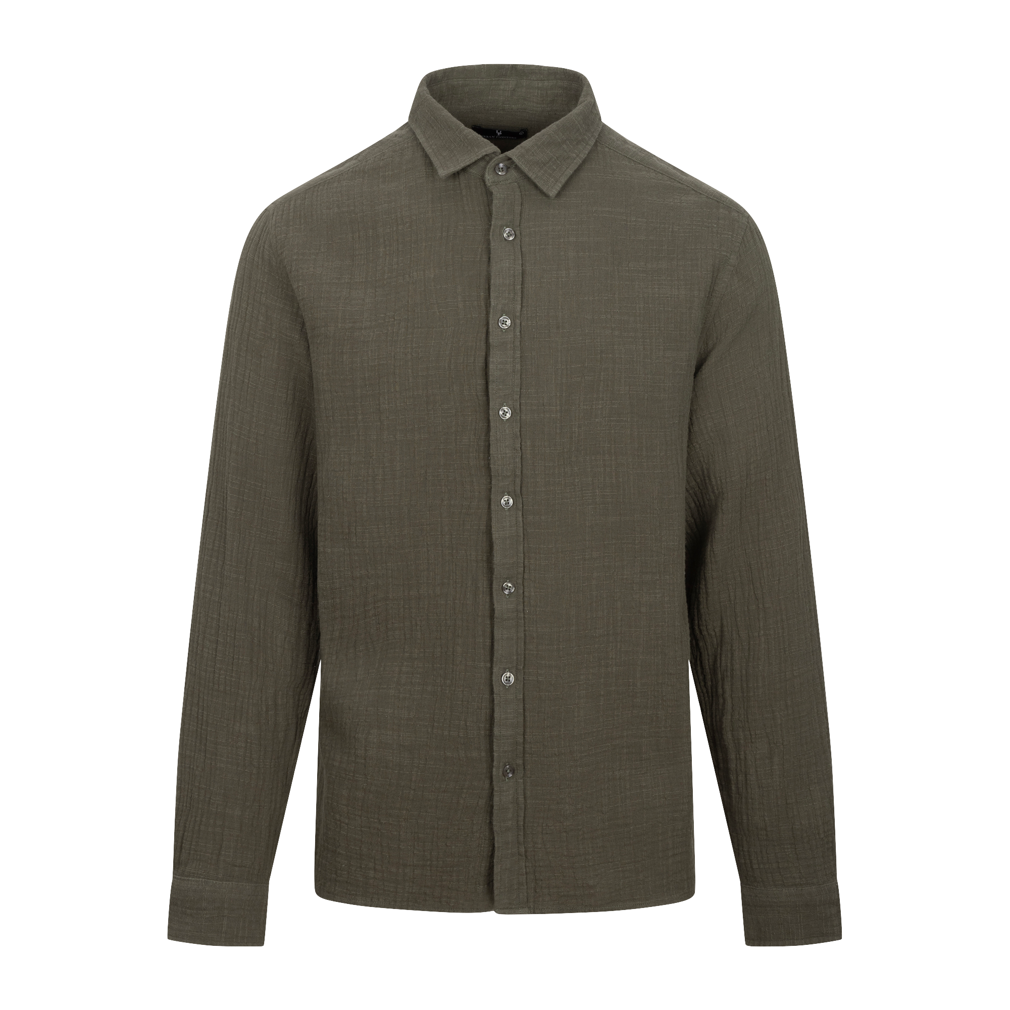Urban Pioneers Male Kristian LS Shirt SHIRT OLIVE