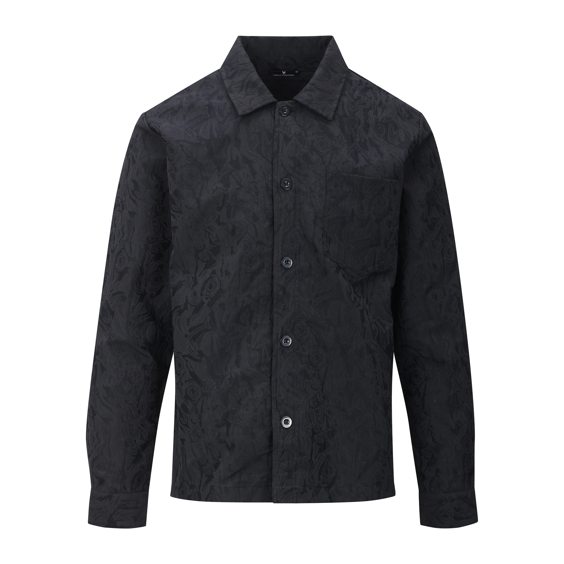 Urban Pioneers Male Lavrans Overshirt SHIRT BLACK AOP