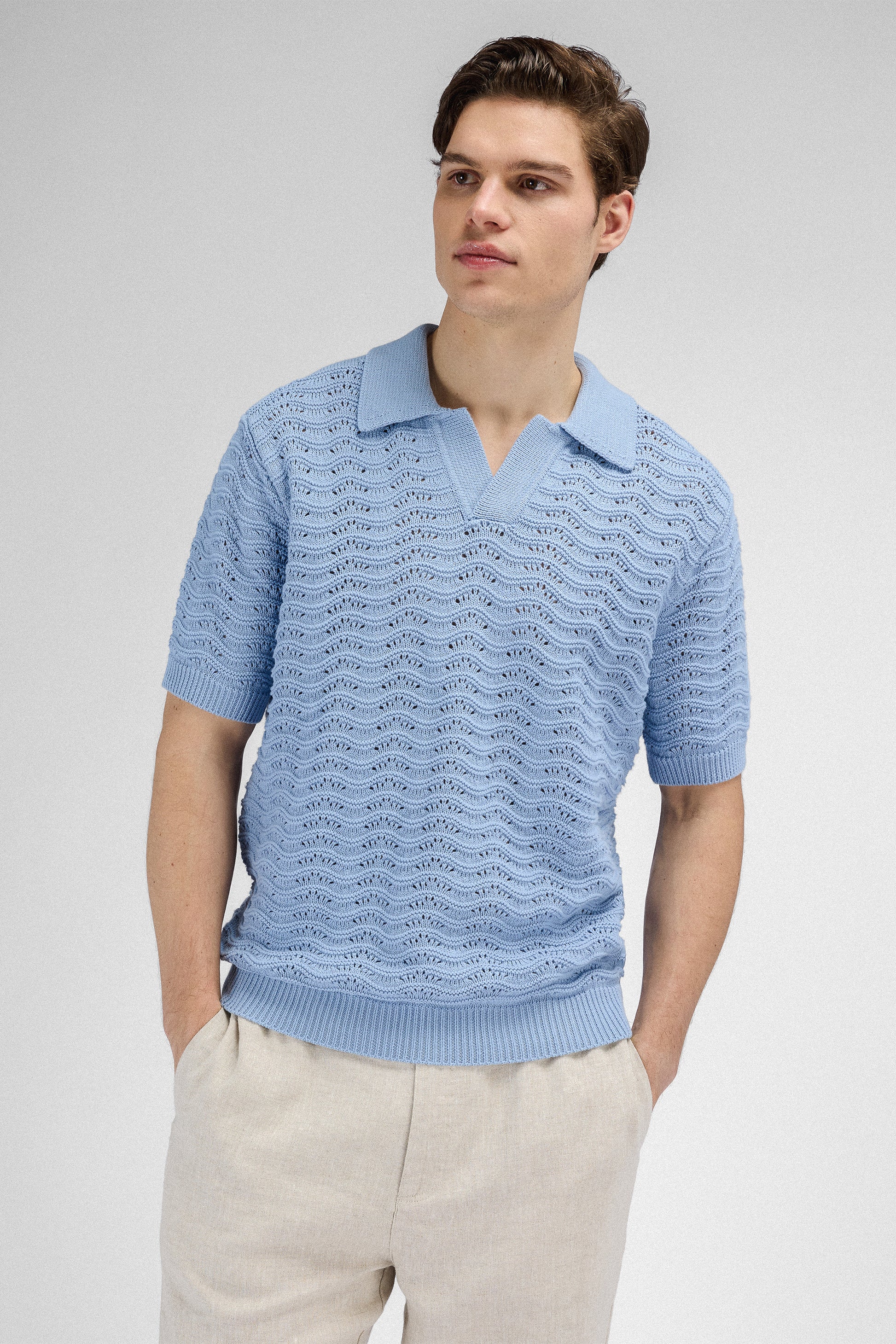 Urban Pioneers Male Leandro Pique PIQUE LIGHT BLUE