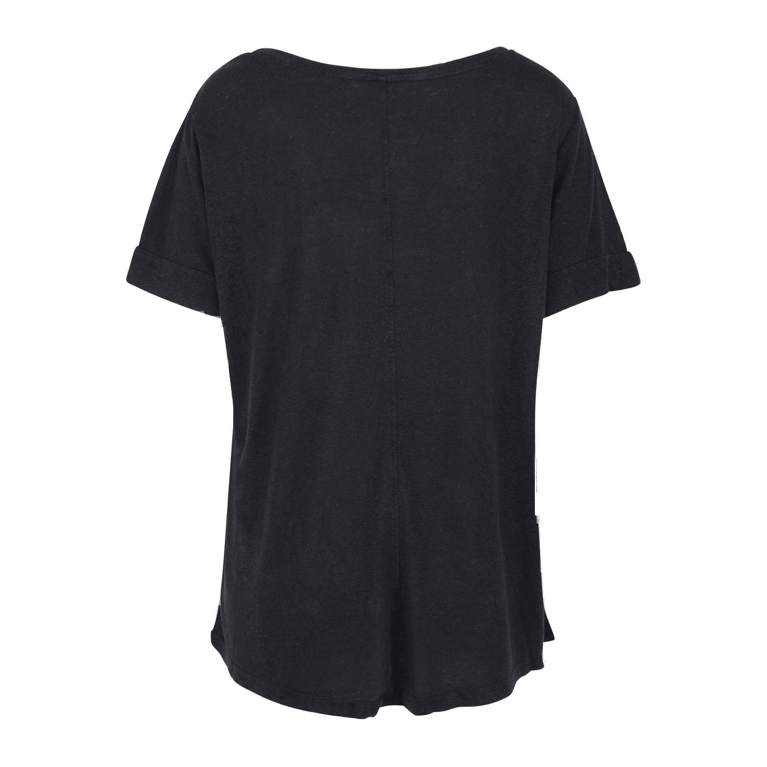 Urban Pioneers Female Lily V-neck T-SHIRT BLACK