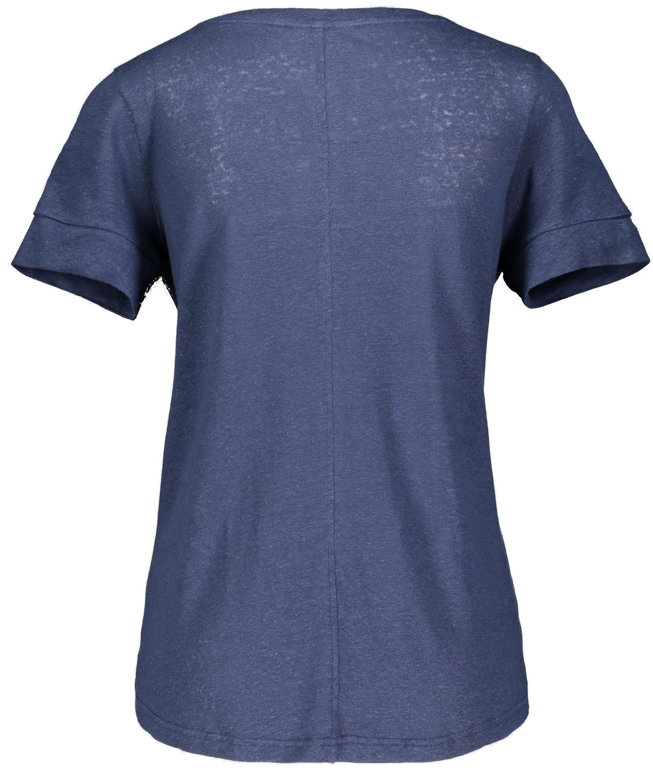 Urban Pioneers Female Lily V-neck T-SHIRT DENIM BLUE