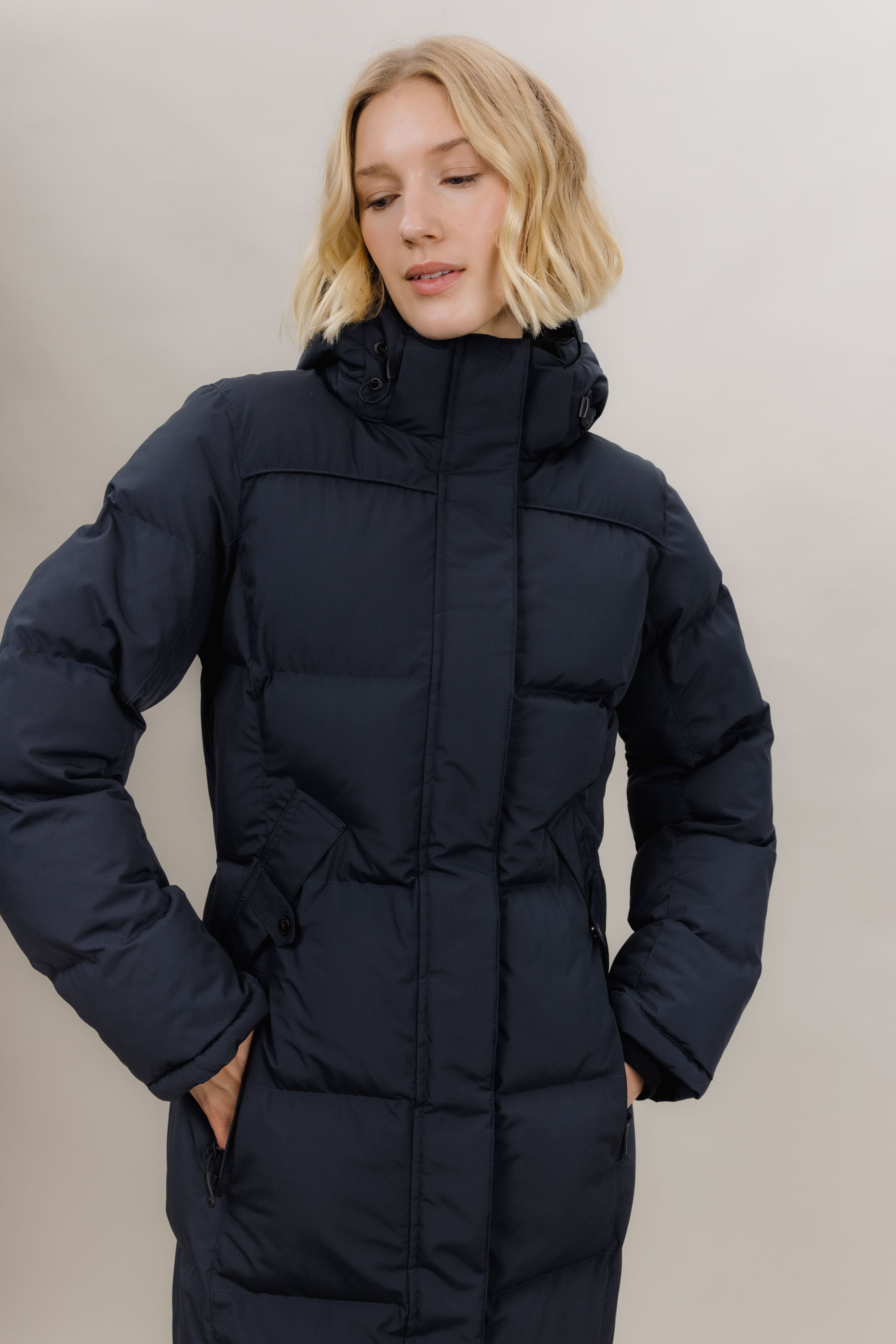 Urban Pioneers Female Liv Coat PARKA BLUE GRAPHITE