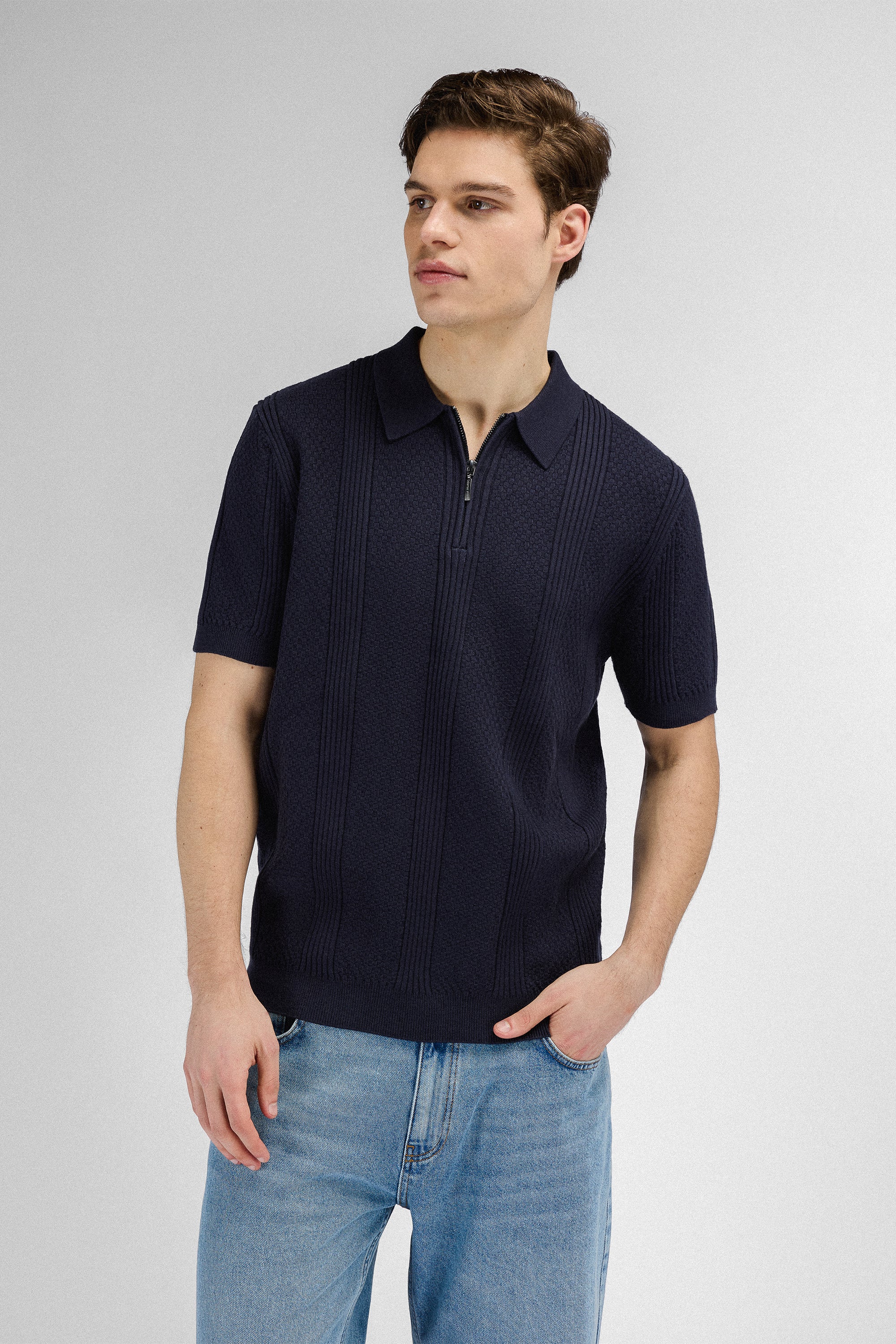 Urban Pioneers Male Livio Pique PIQUE DARK NAVY