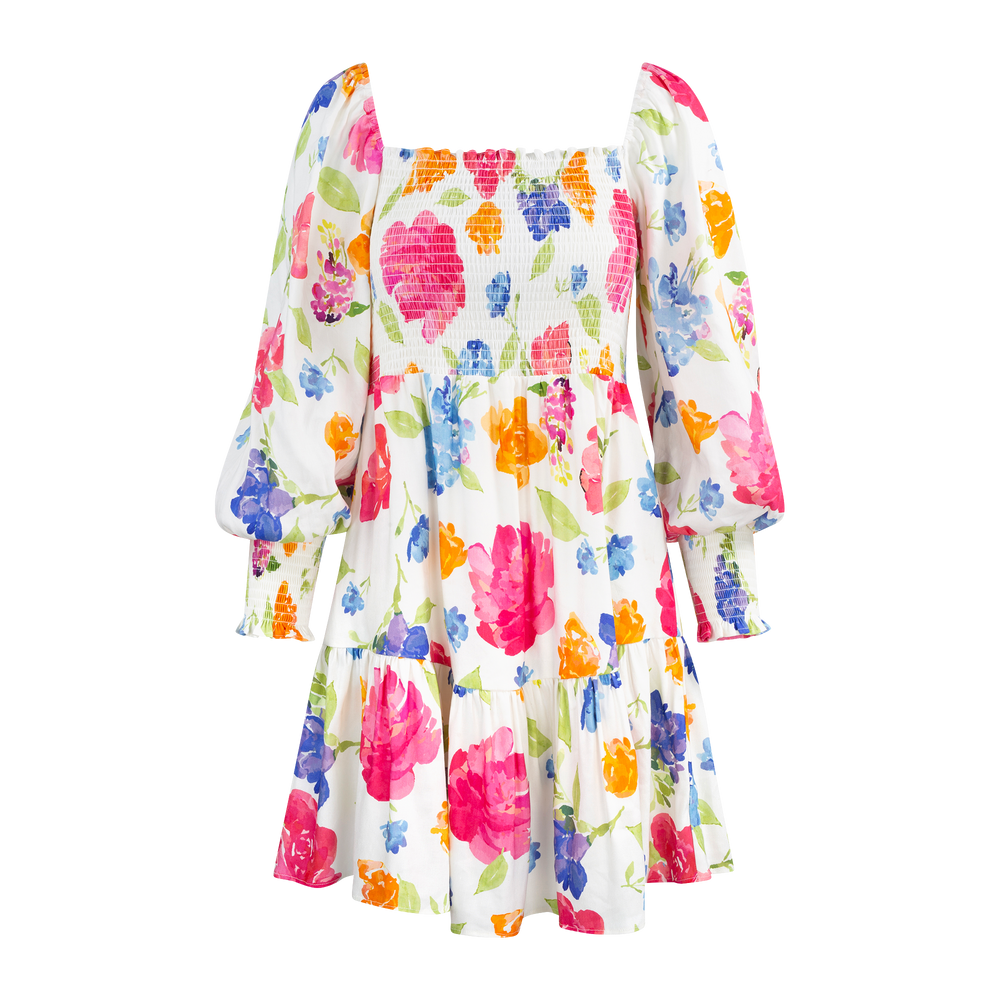 Urban Pioneers Female Lola Dress DRESS WATERCOLOUR BLOSSOM AOP