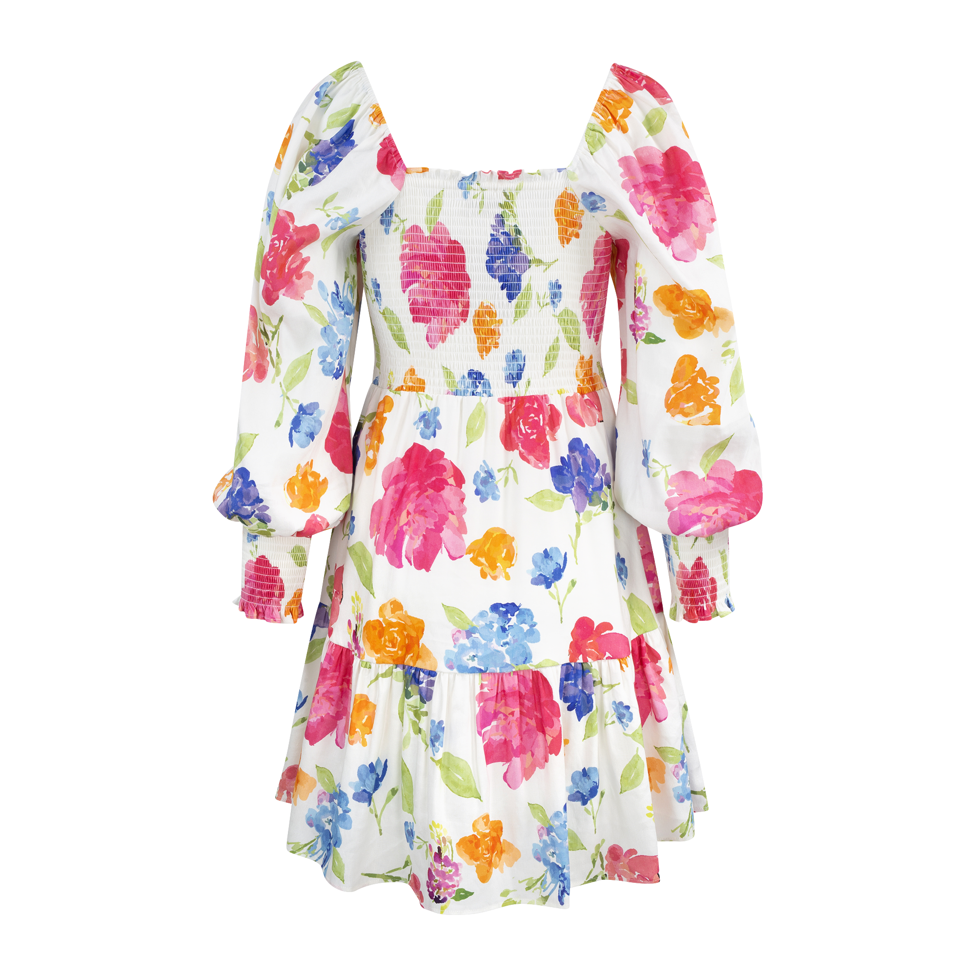 Urban Pioneers Female Lola Dress DRESS WATERCOLOUR BLOSSOM AOP